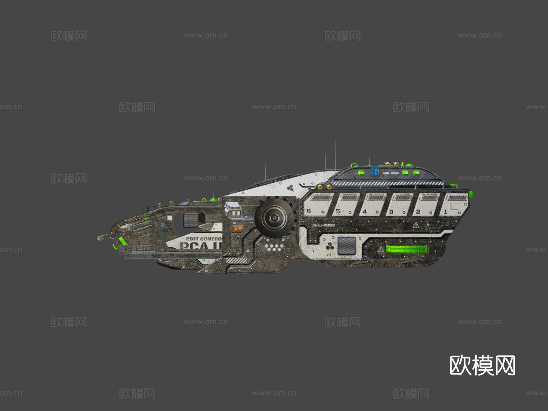 防暴重型单位3d模型下载（渲染图6）