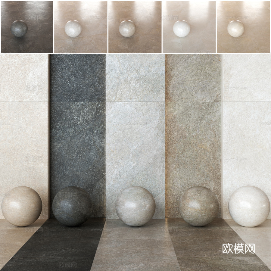 现代墙面3d模型下载（渲染图1）