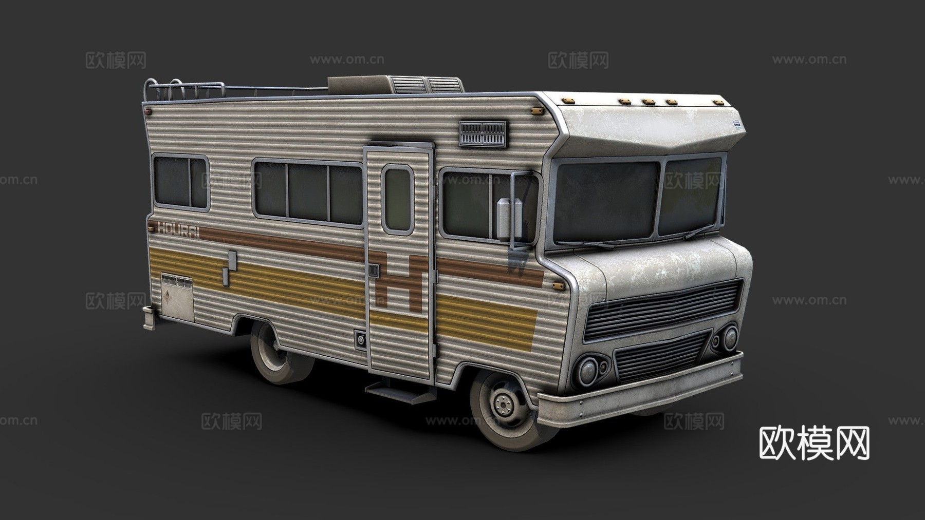 一九七五房车3d模型下载（渲染图1）