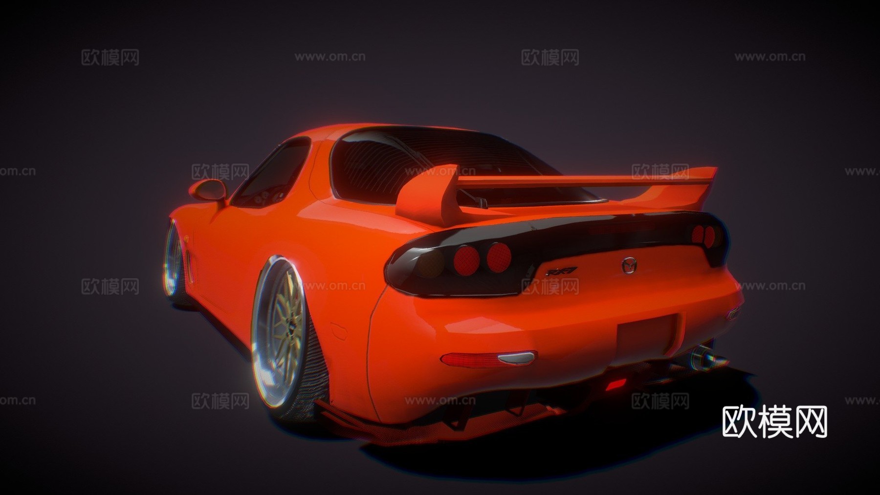 马自达RX73d模型下载（渲染图1）