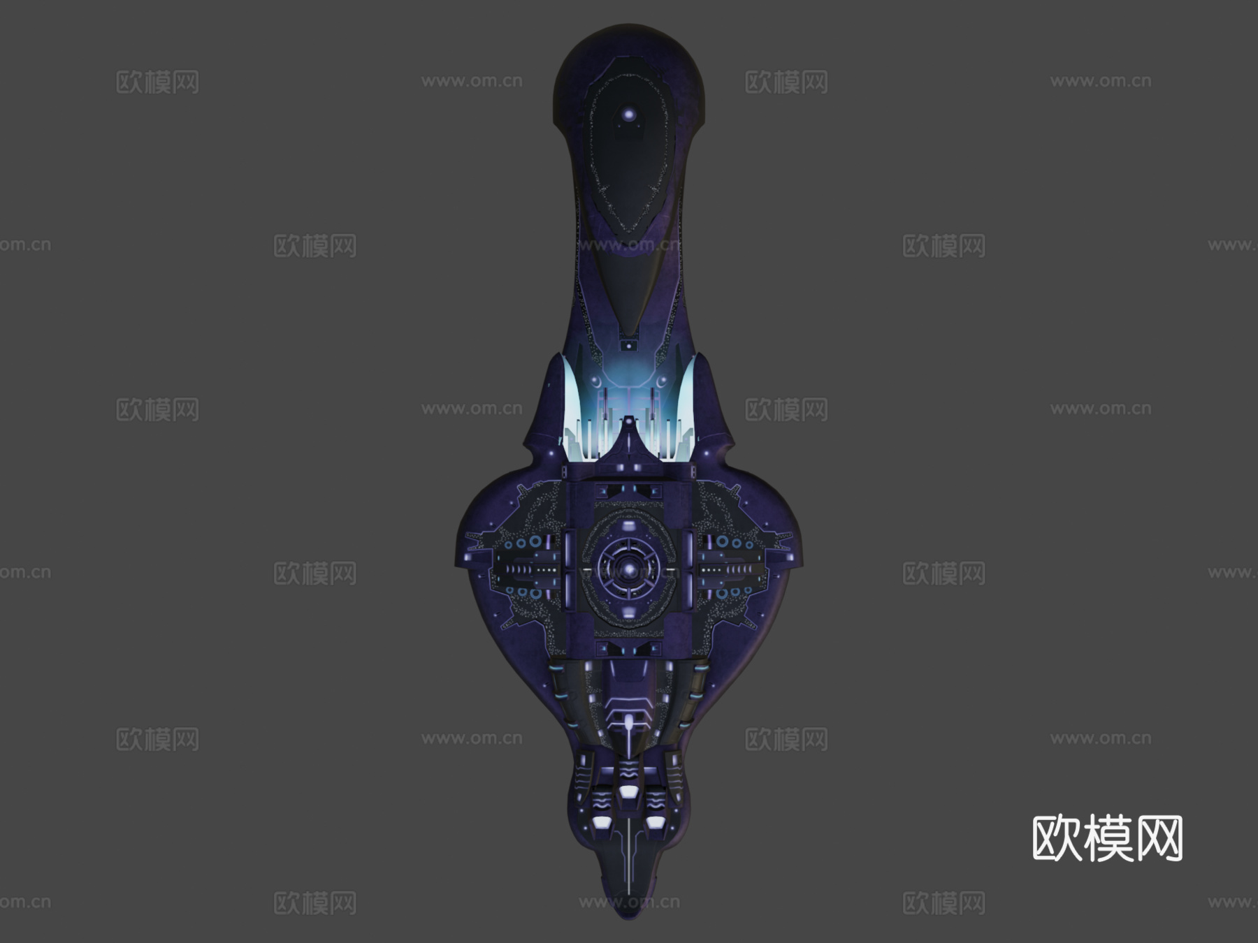 星盟CAS级突击航母3d模型下载（渲染图8）