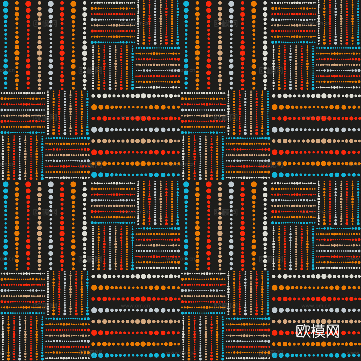 复古民族风花纹图案纹理12