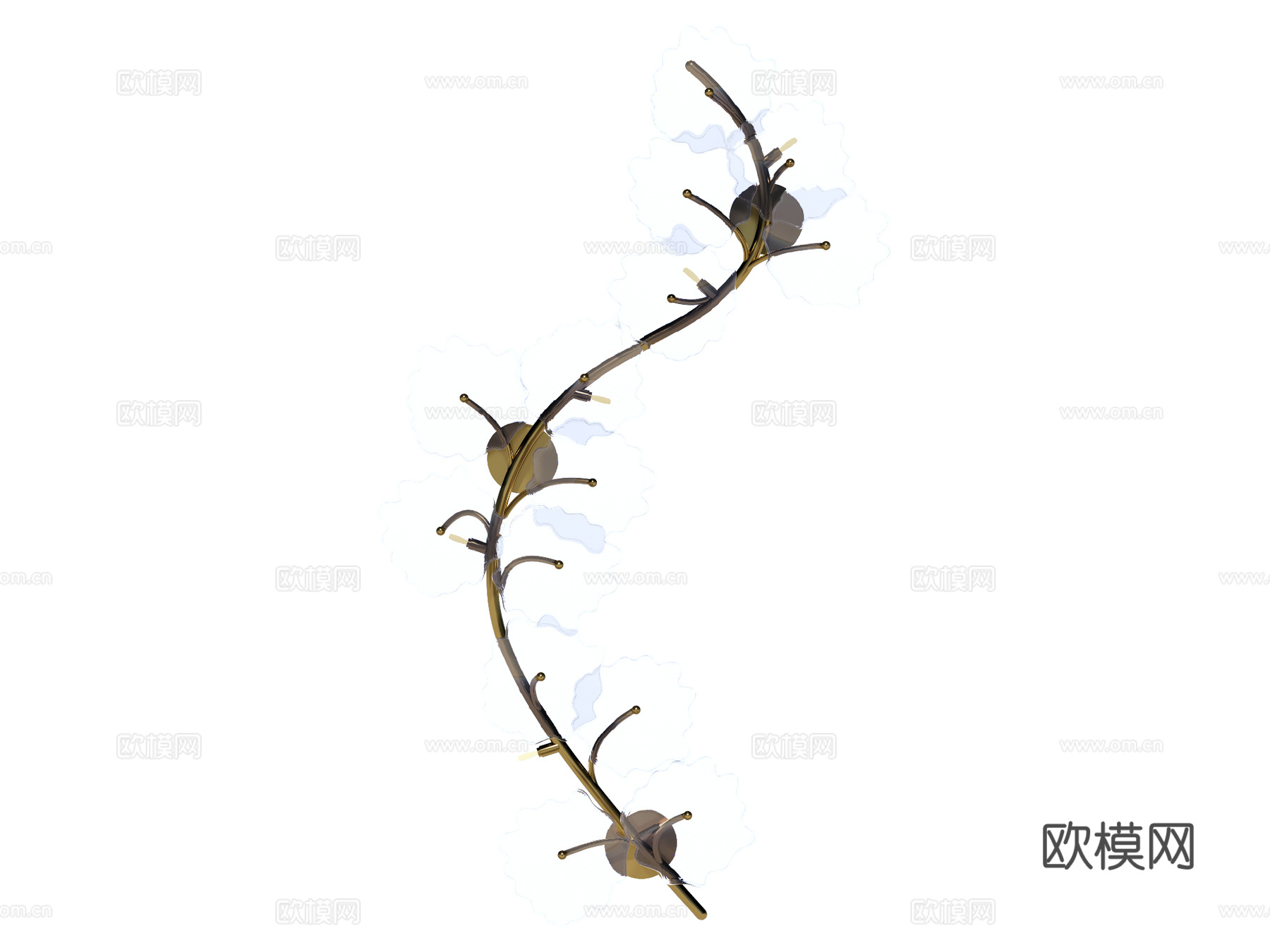 壁灯 装饰壁灯 金属壁灯 玻璃壁灯su模型