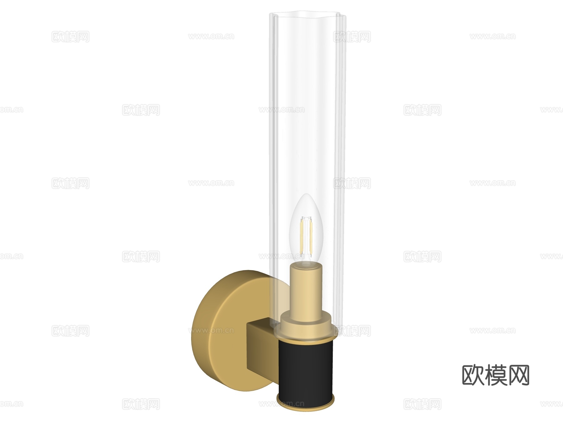 壁灯 装饰壁灯 金属壁灯 玻璃壁灯su模型