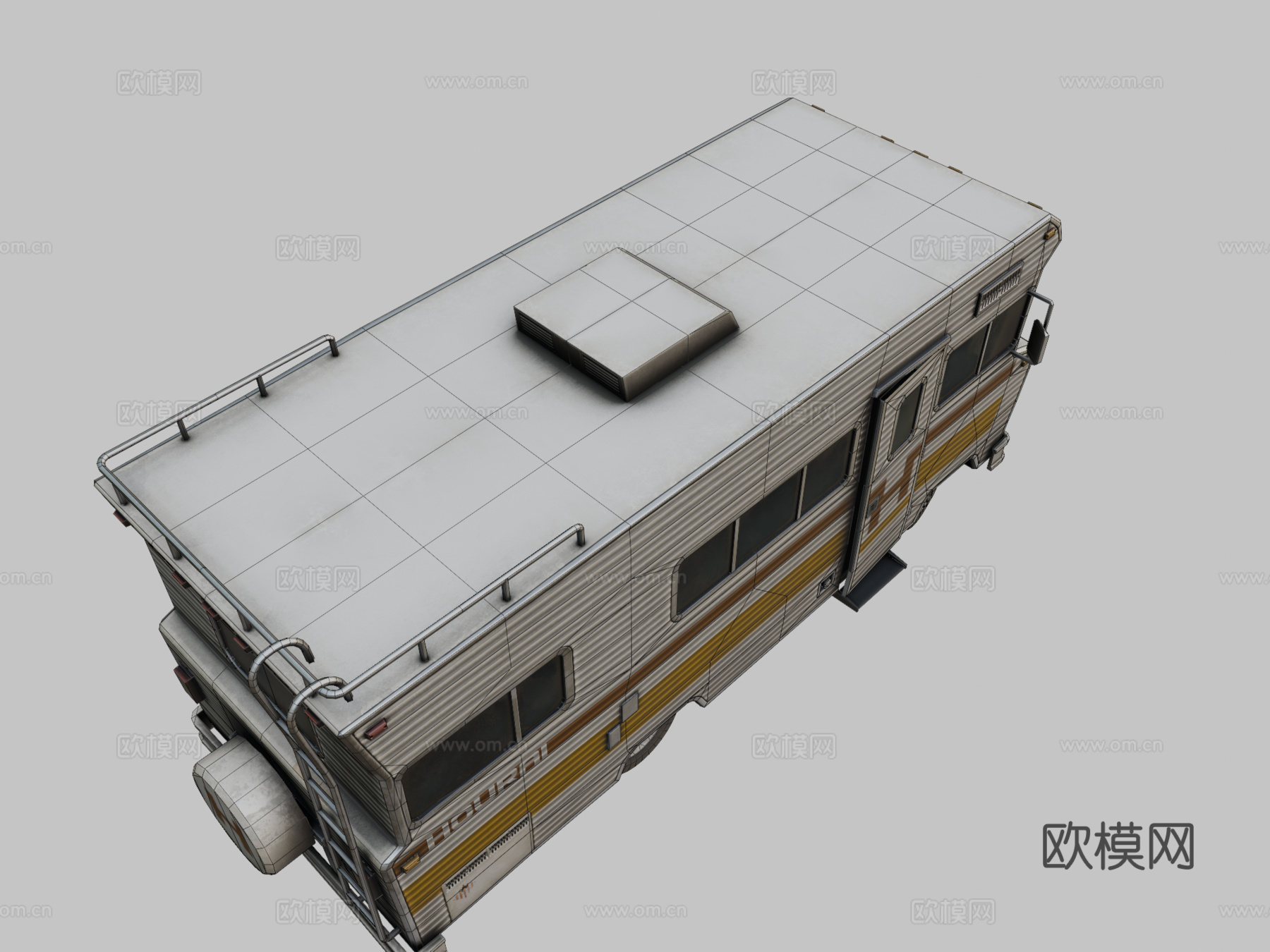 一九七五房车3d模型下载（渲染图2）