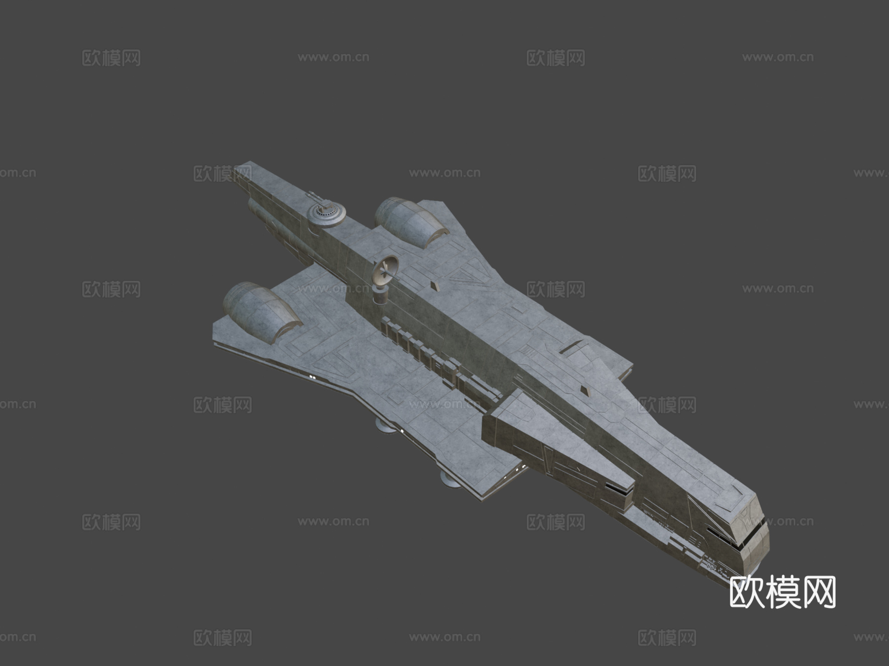 星球大战  戈赞蒂级巡洋舰3d模型下载（渲染图8）