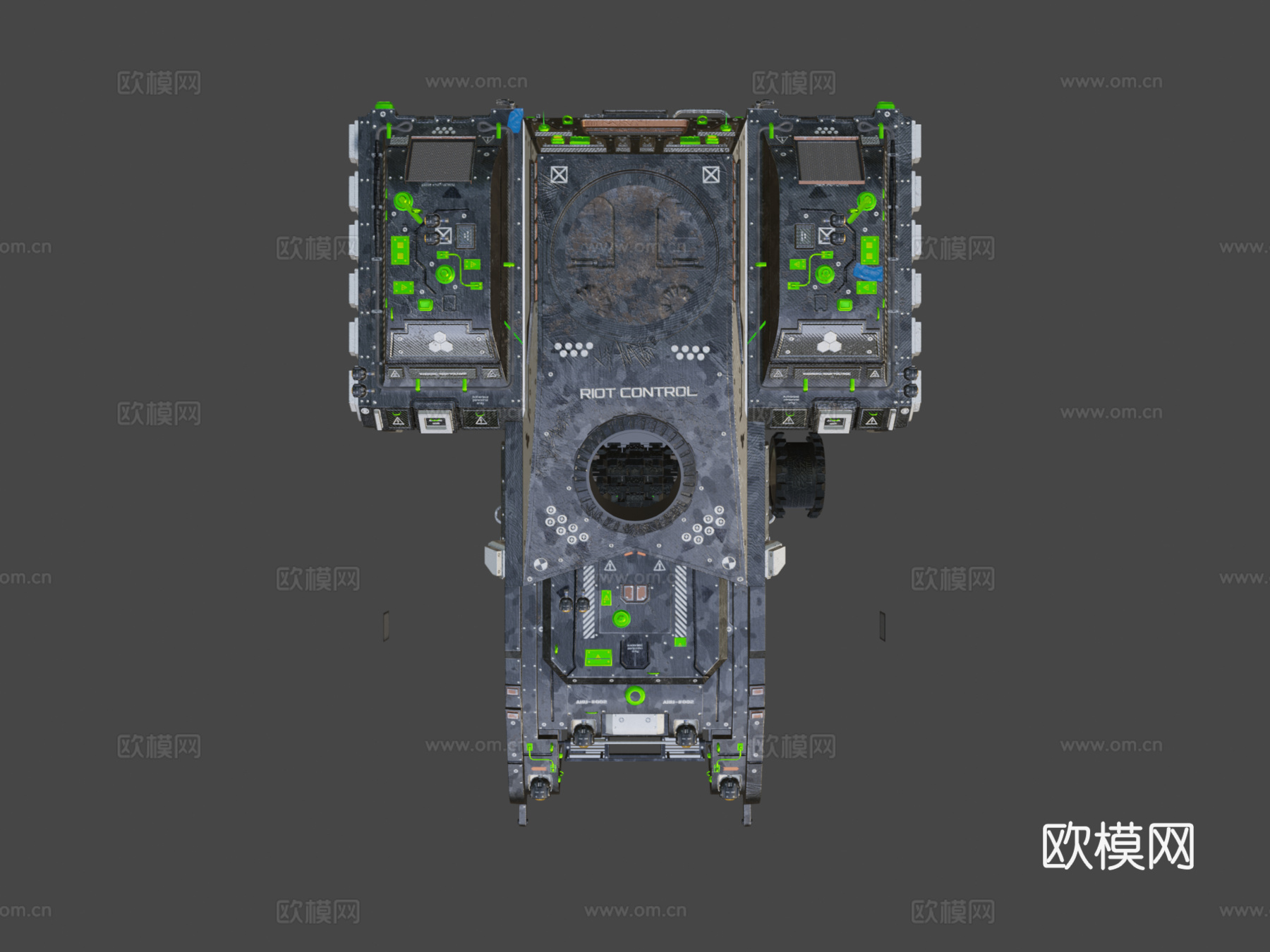 防暴重型单位3d模型下载（渲染图7）