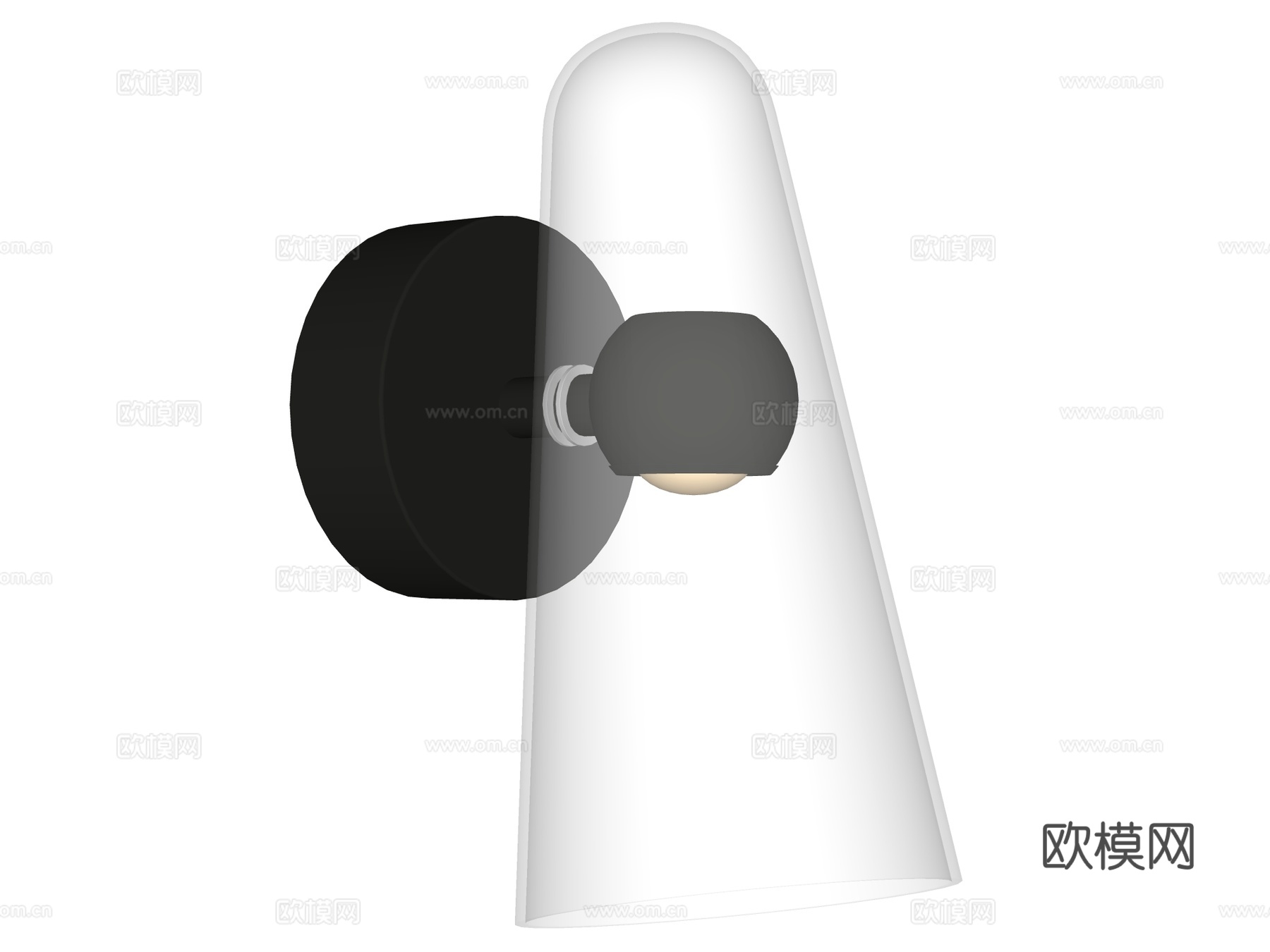 壁灯 装饰壁灯 金属壁灯 玻璃壁灯su模型