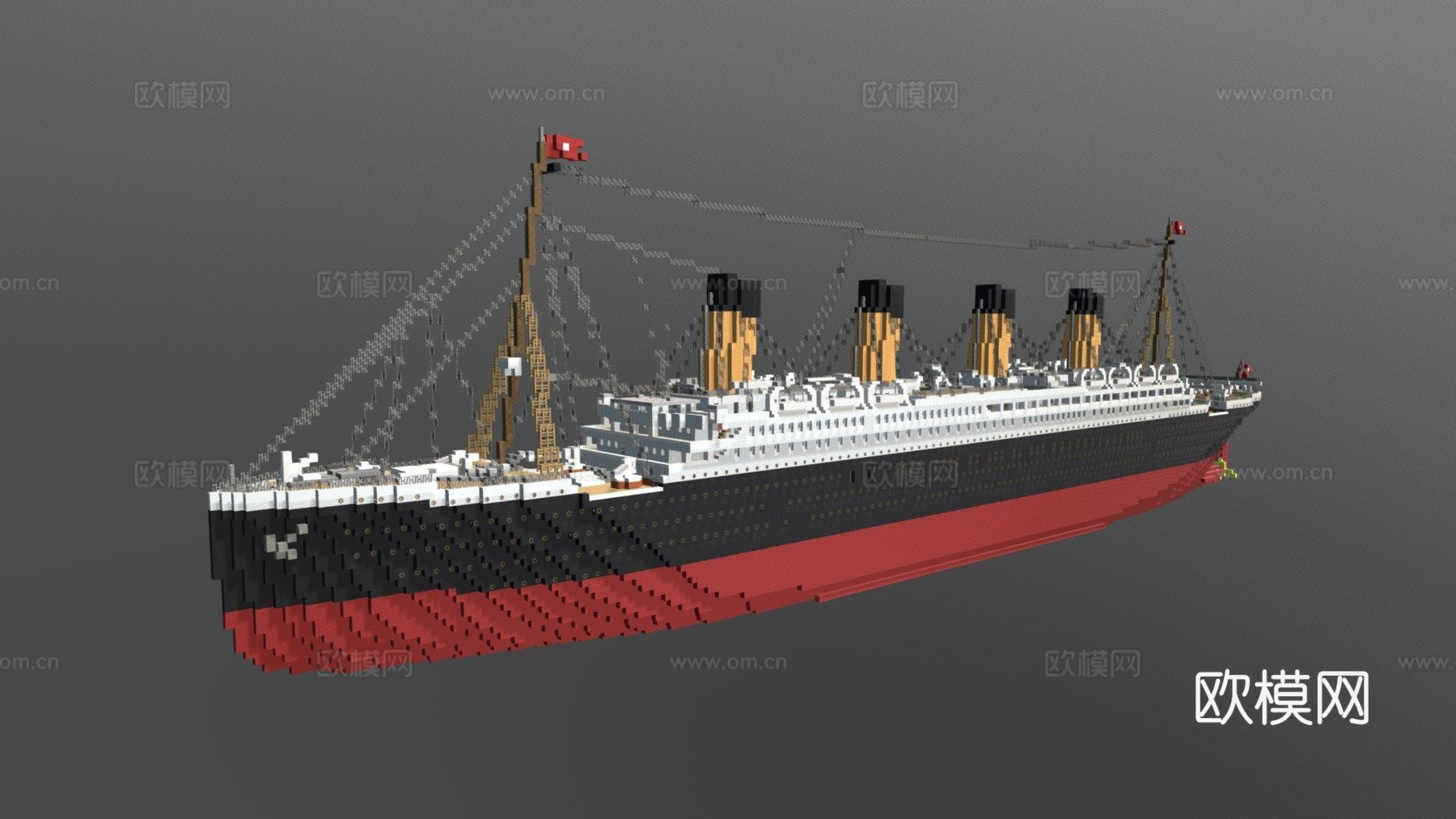 我的世界1 1 RMS泰坦尼克号3d模型3d模型