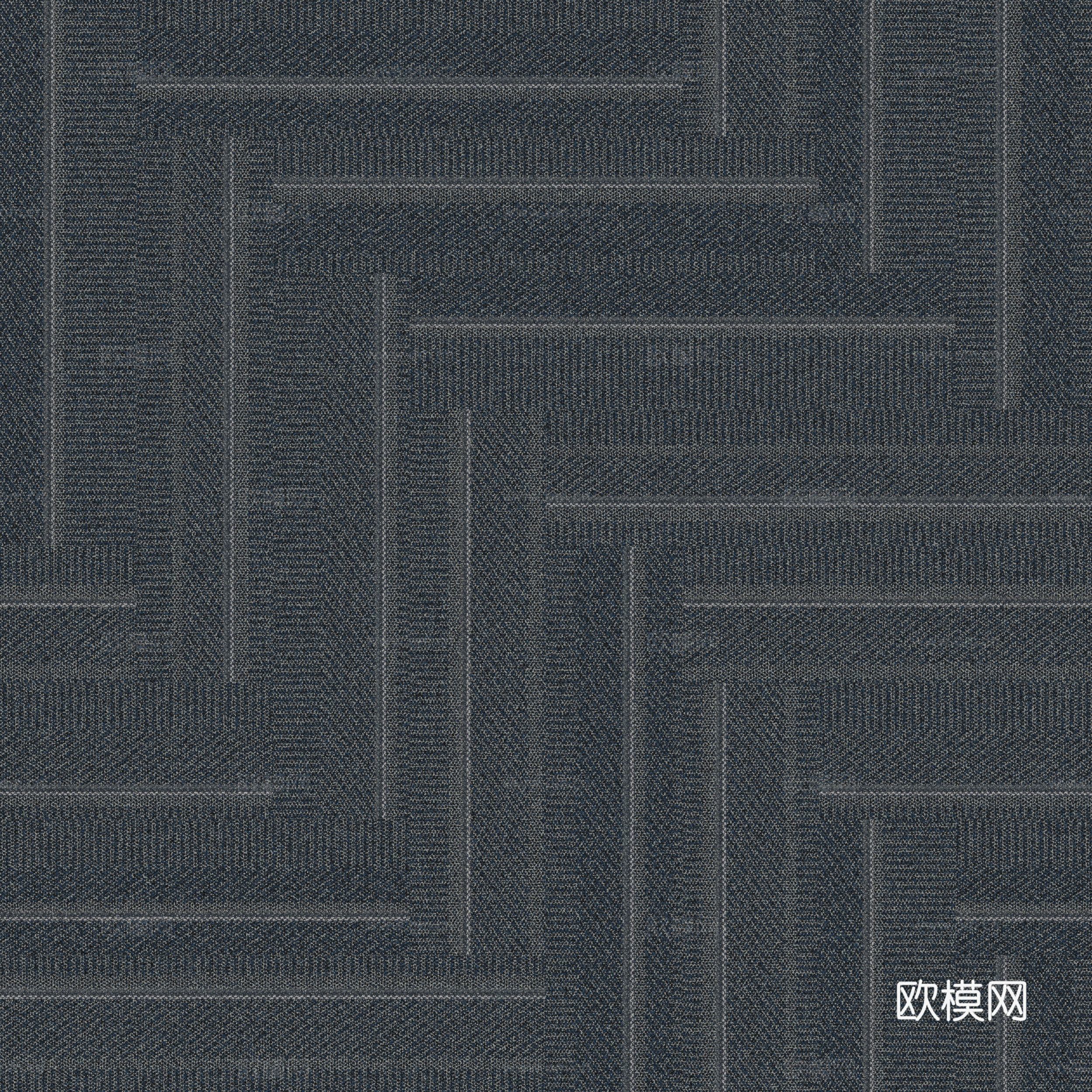 无缝简约条纹办公地毯