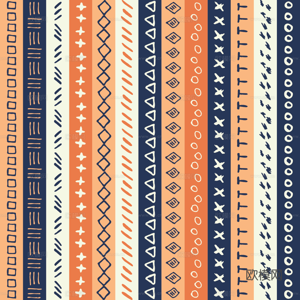 复古民族风花纹图案纹理38