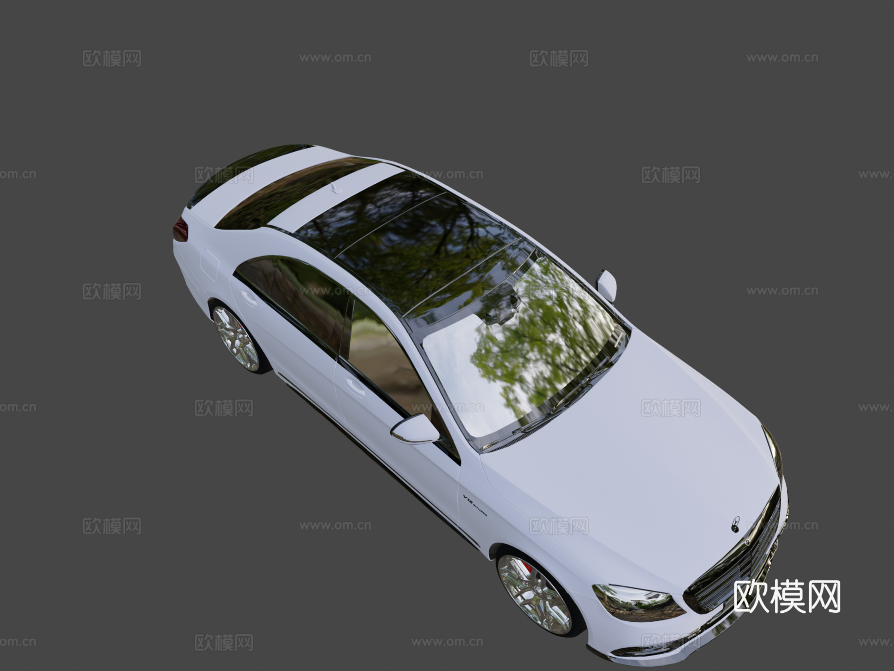 梅赛德斯奔驰S65 W2223d模型下载（渲染图8）