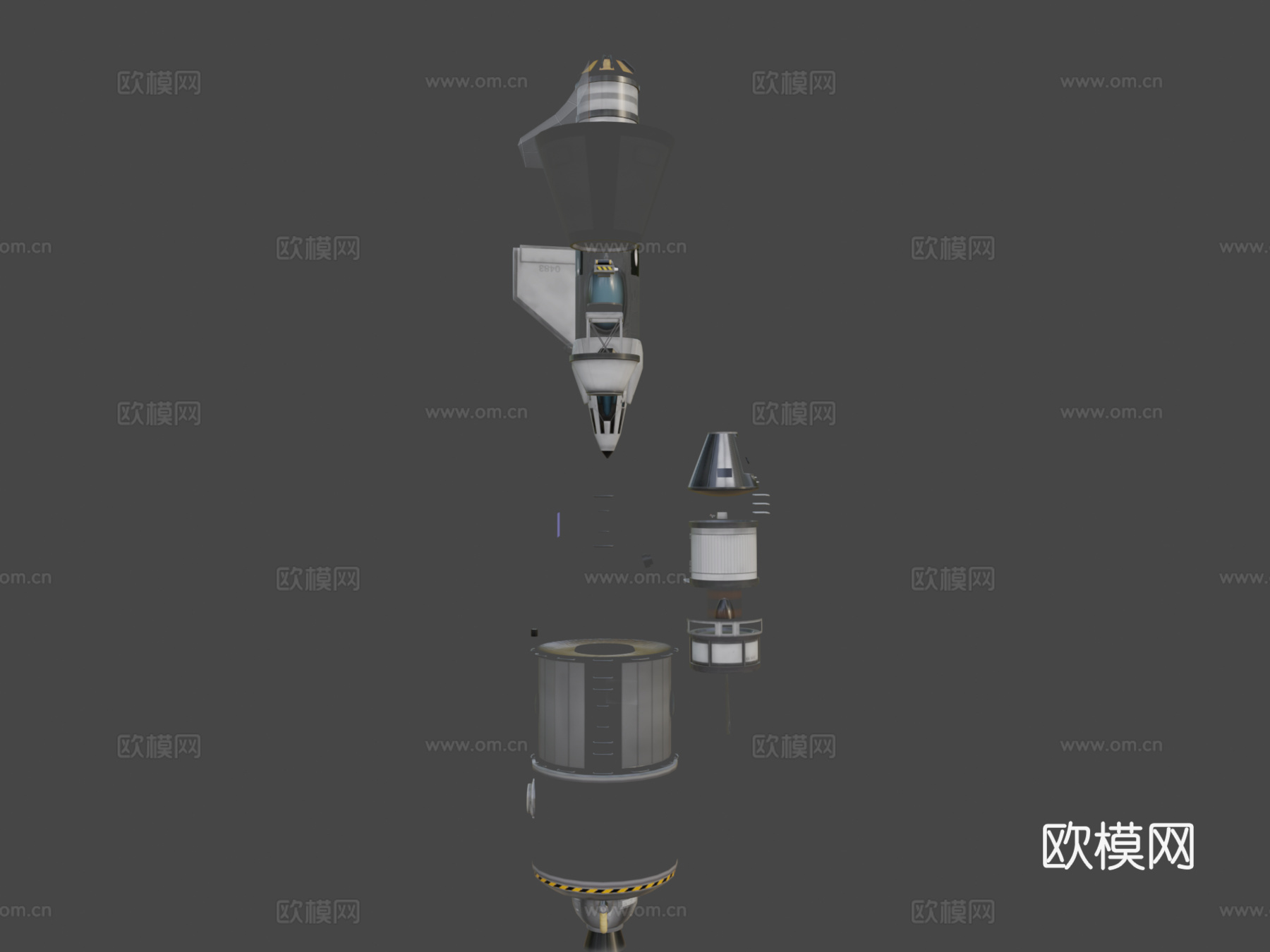 坎巴拉太空计划  原始轨道站综合体3d模型下载（渲染图6）
