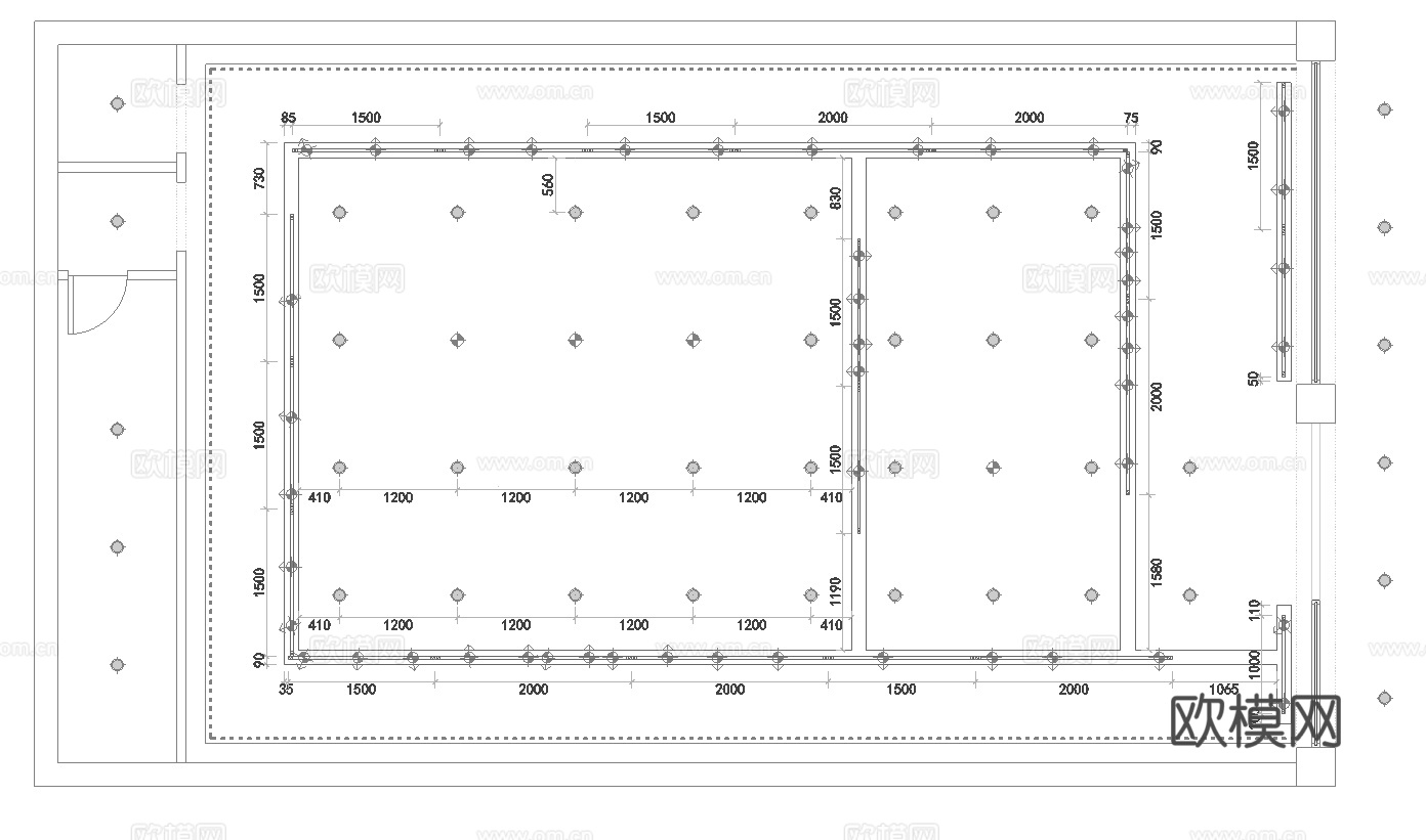 男装女装服装店专卖店 最新全套施工图设计cad施工图