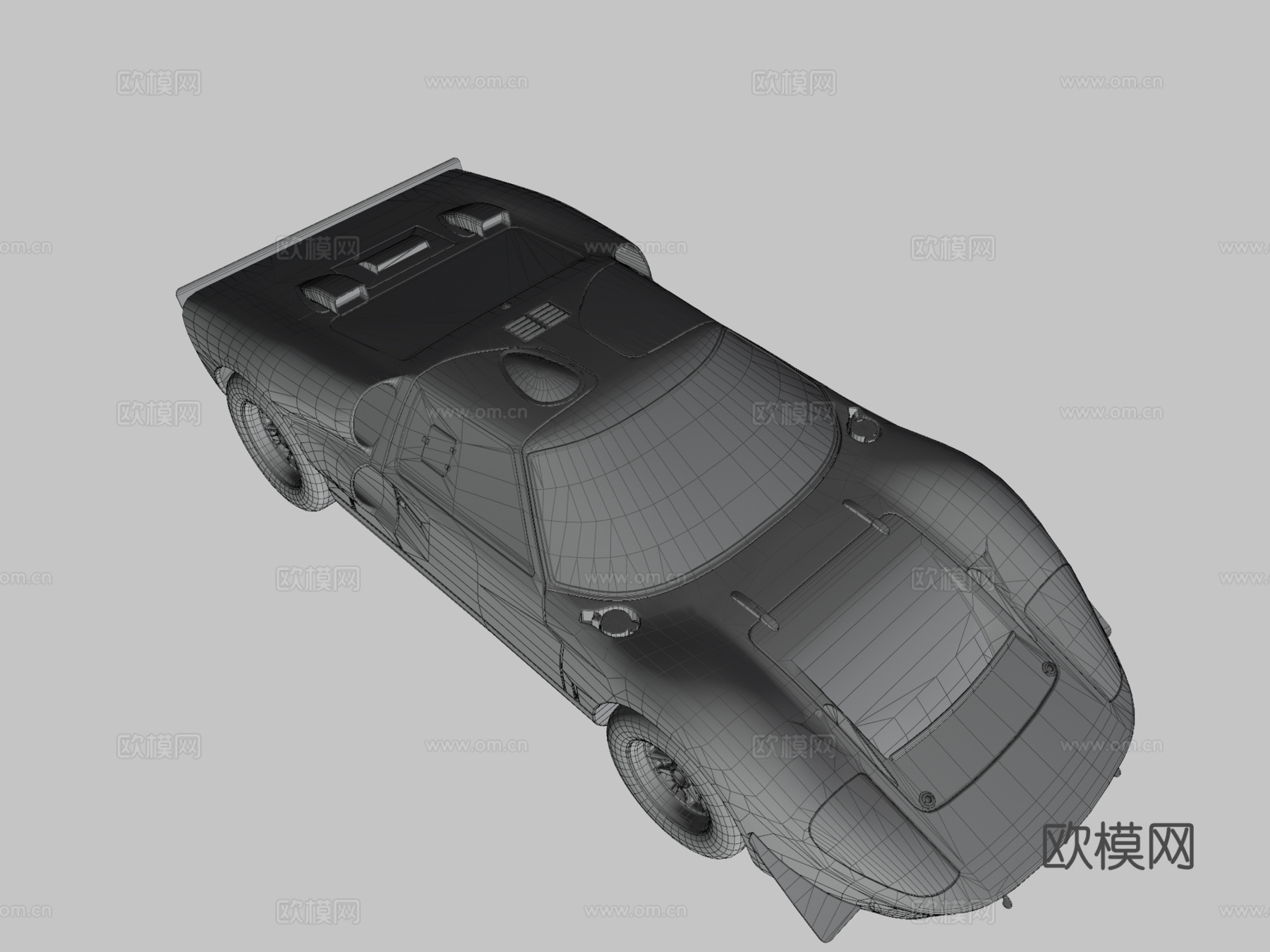 福特GT40 Mk II3d模型下载（渲染图3）