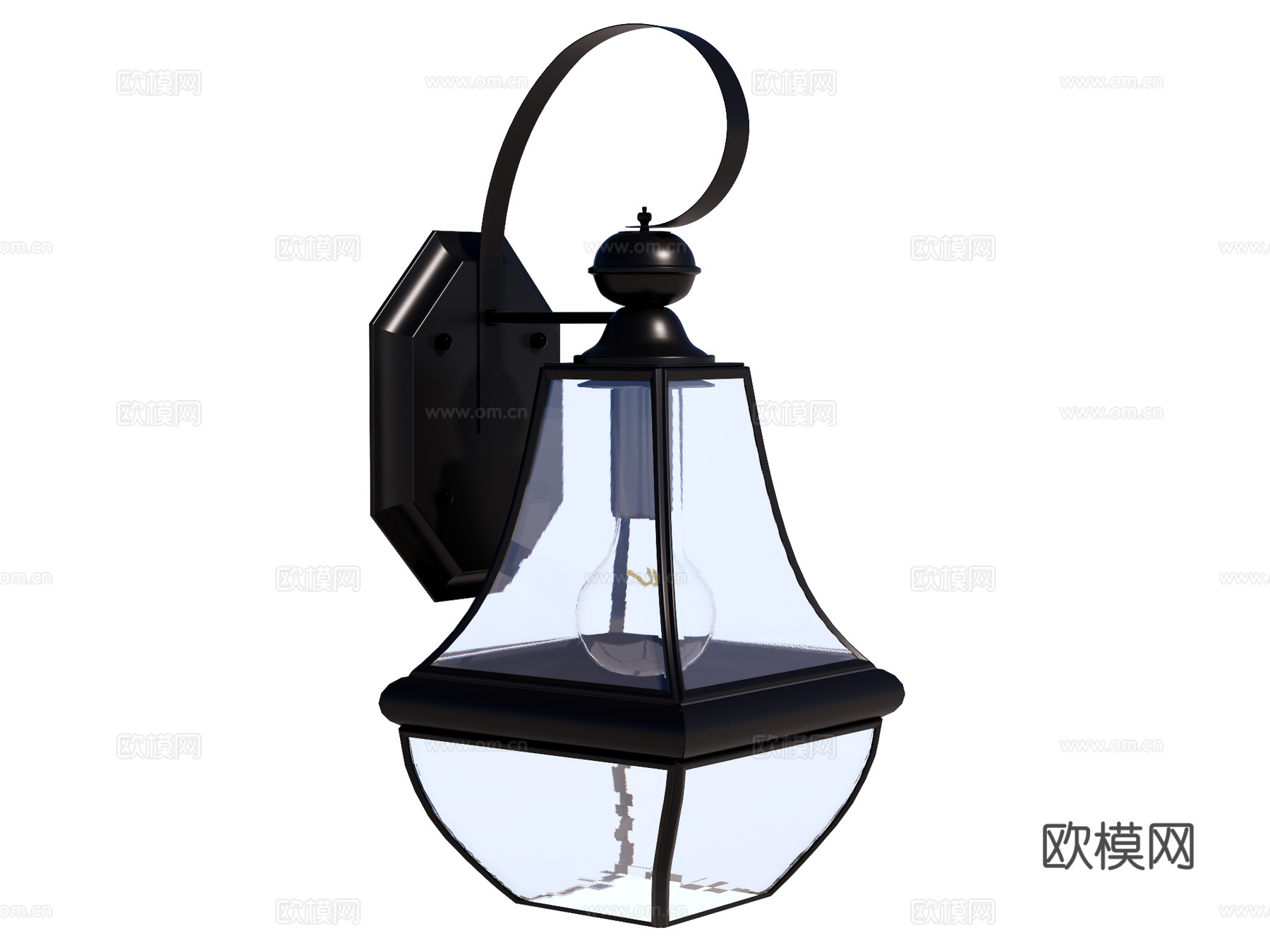 壁灯 装饰壁灯 金属壁灯 户外壁灯su模型