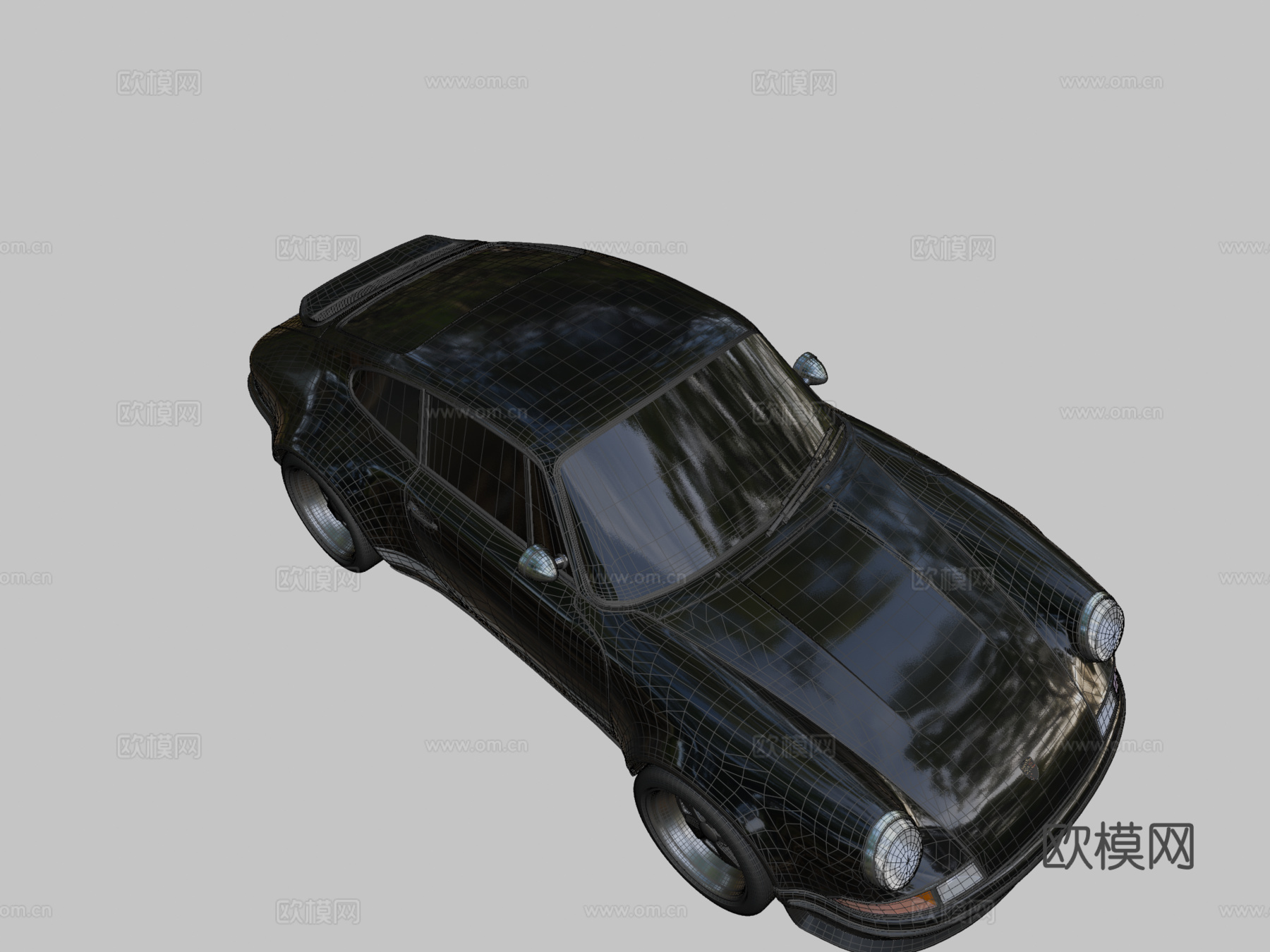 保时捷Singer 911 Turbo3d模型下载（渲染图2）