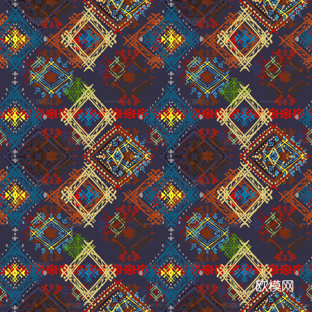 复古民族风花纹图案纹理11