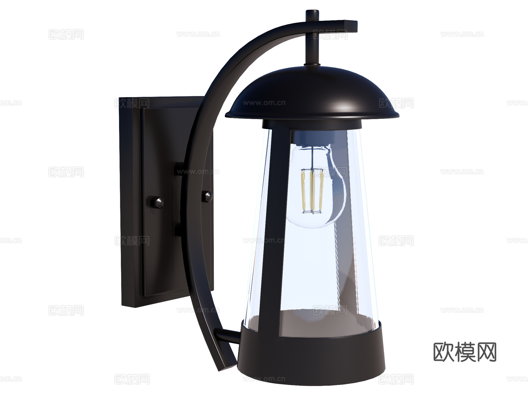 壁灯 装饰壁灯 金属壁灯 户外壁灯su模型