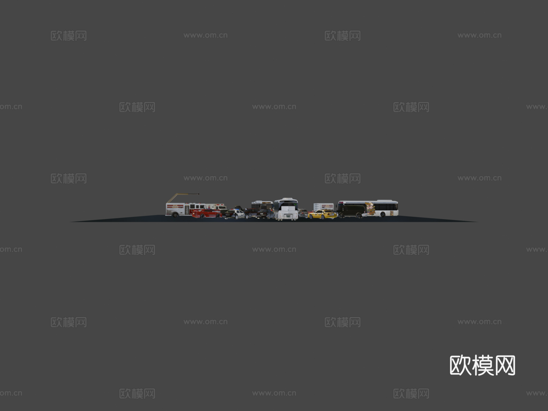 完整车辆包3d模型下载（渲染图6）