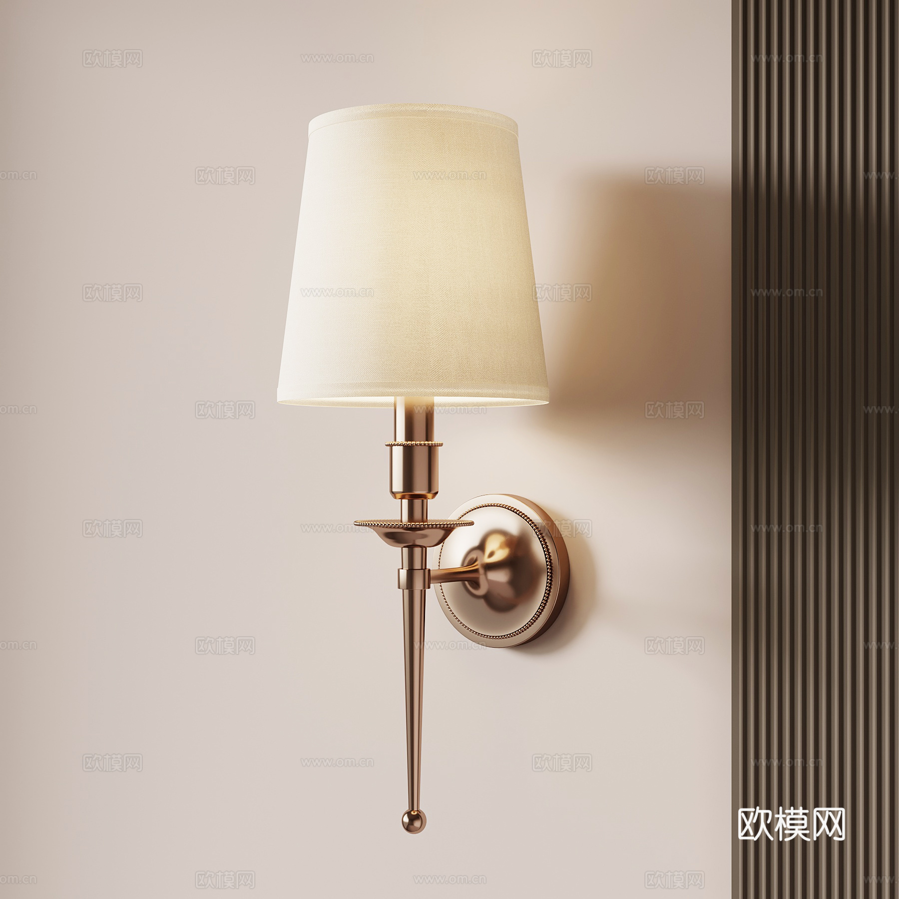 现代意式壁灯su模型