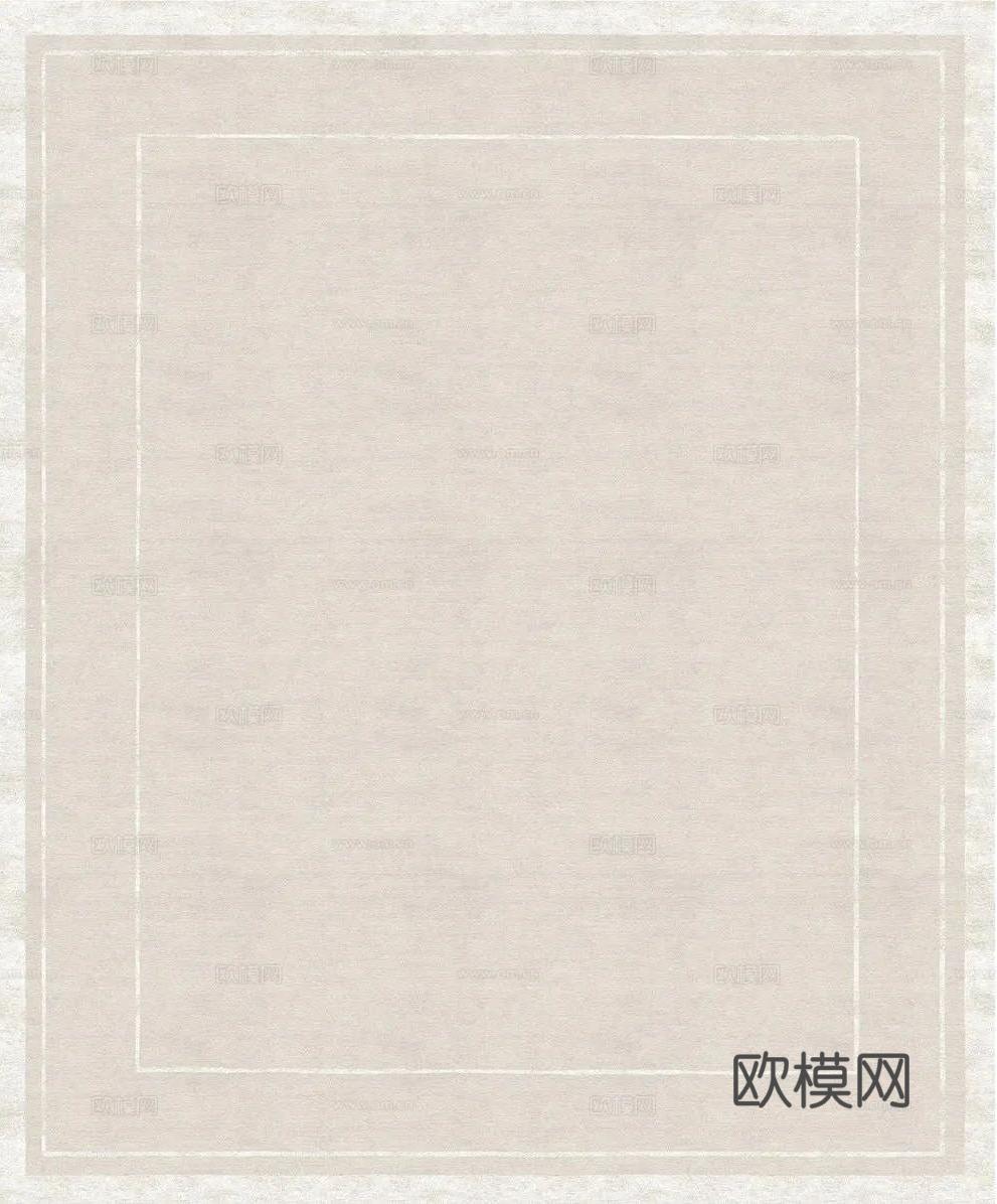 中古奶油地毯 块毯贴图