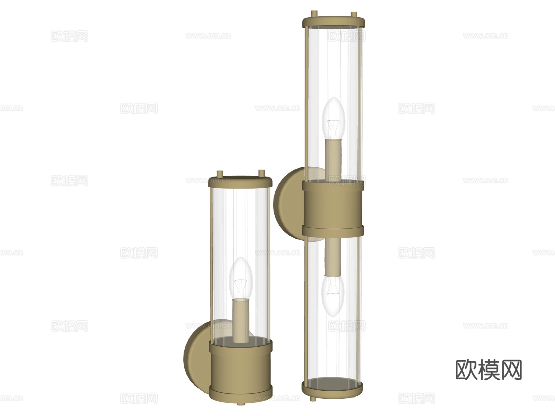 壁灯 装饰壁灯 金属壁灯 玻璃壁灯su模型