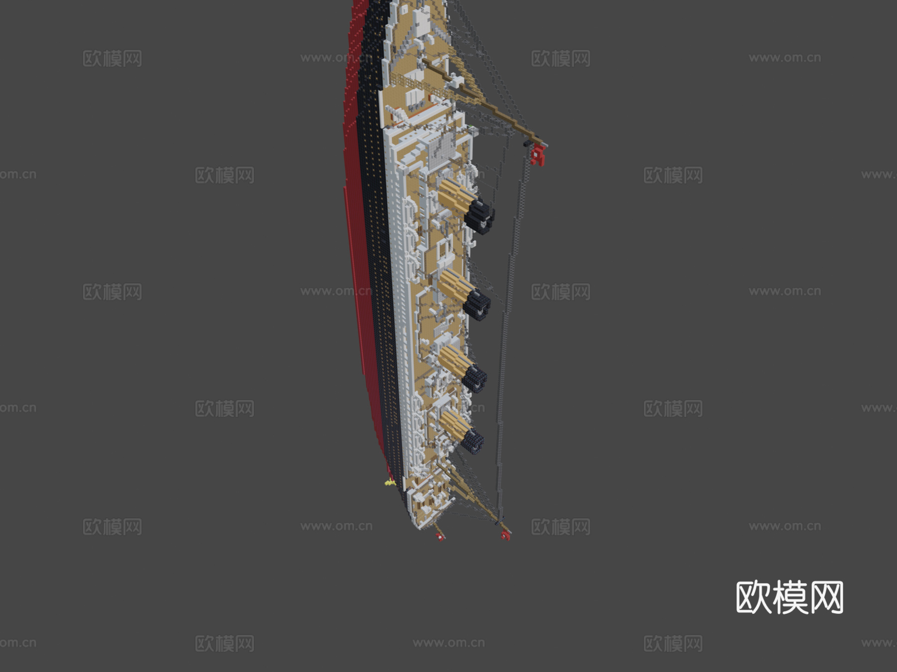 我的世界1 1 RMS泰坦尼克号3d模型3d模型