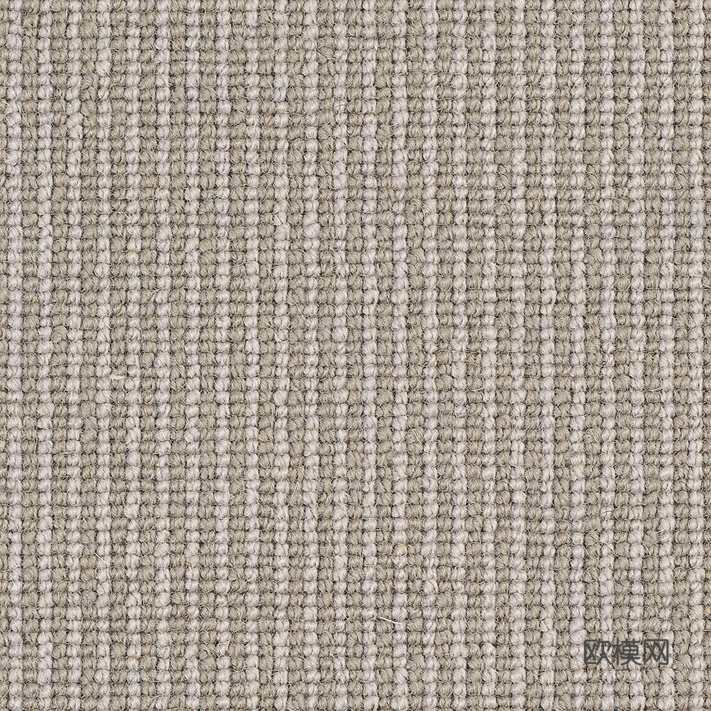 侘寂奶油条纹地毯  编织地毯贴图