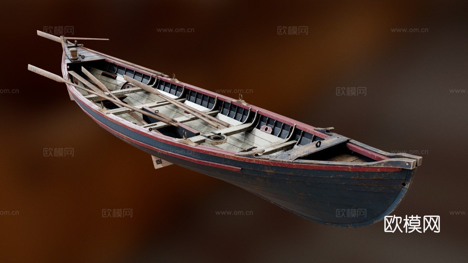 甲壳虫捕鲸船  19世纪  楠塔基特3d模型下载（渲染图1）