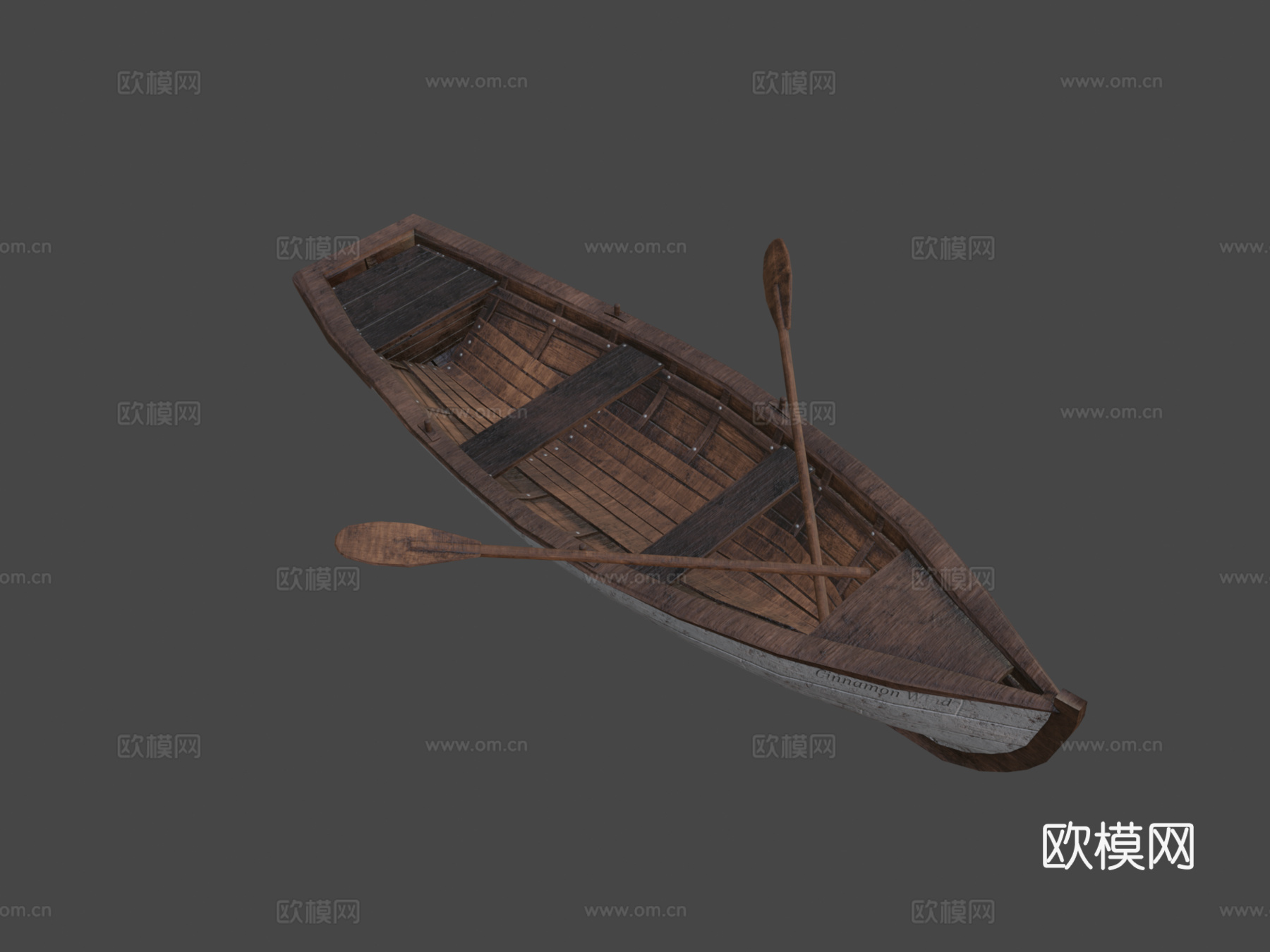 划艇3d模型下载（渲染图7）