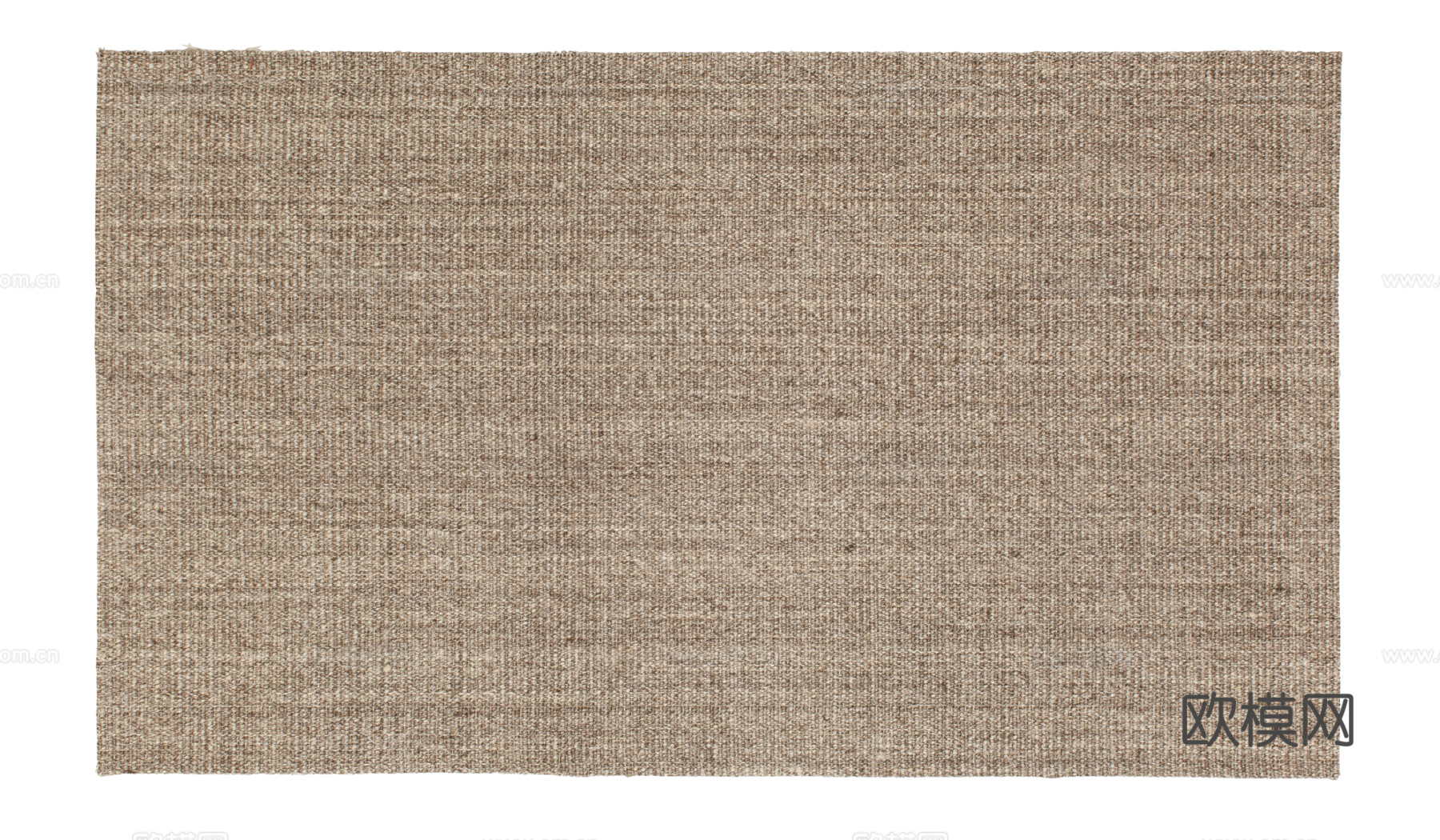 侘寂奶油条纹地毯  编织地毯贴图
