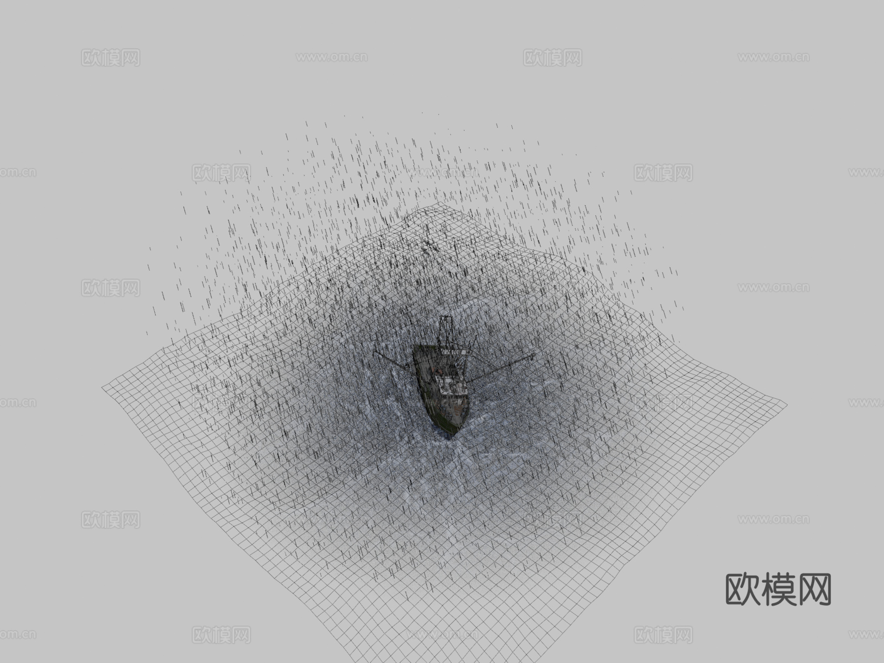 安德烈亚盖尔  渔民挑战3d模型下载（渲染图2）