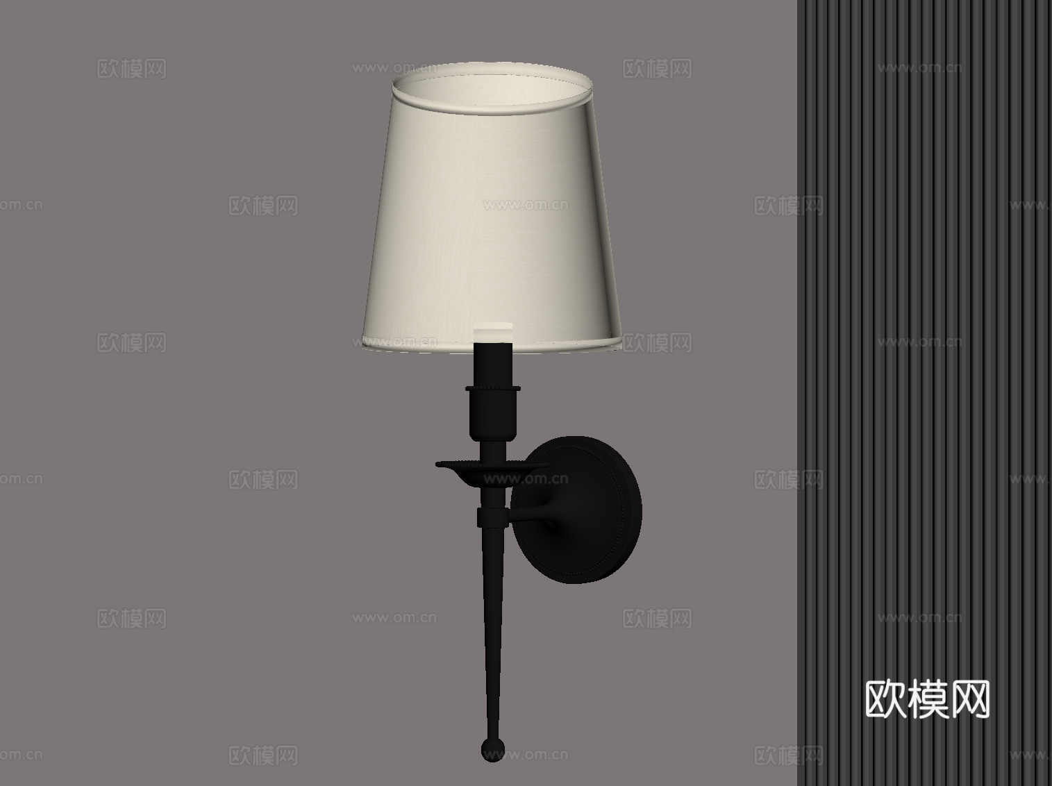 现代意式壁灯su模型