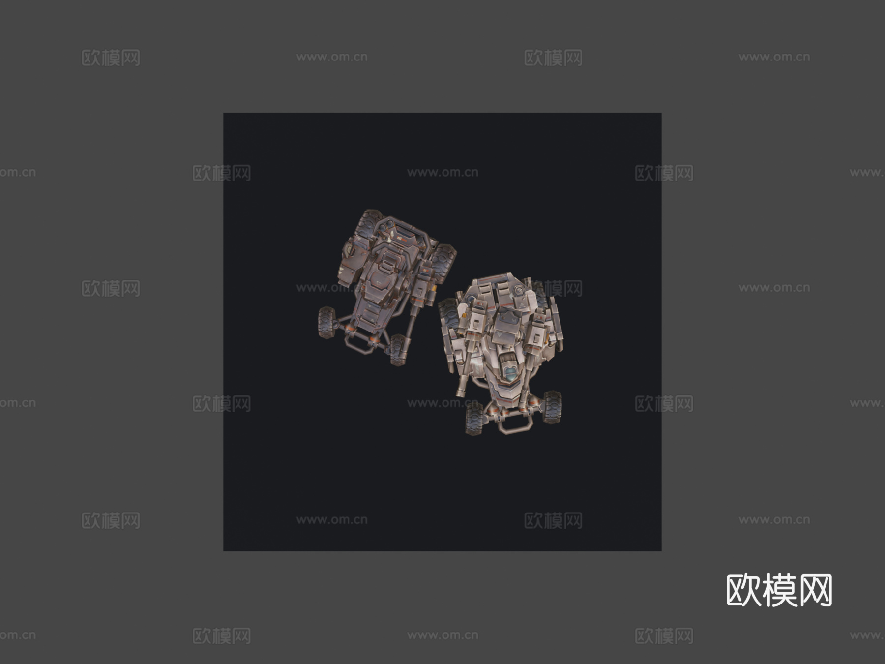 科幻越野车3d模型下载（渲染图8）