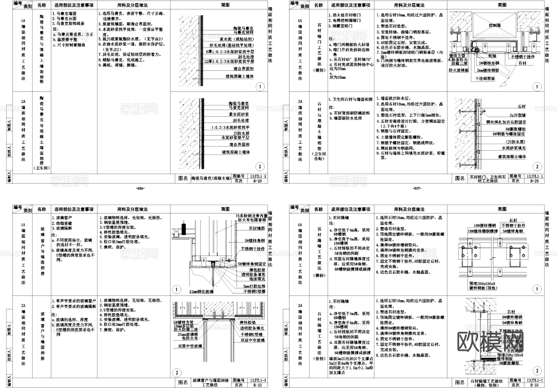 金螳螂室内装饰工程通用节点标准CAD施工图集cad施工图