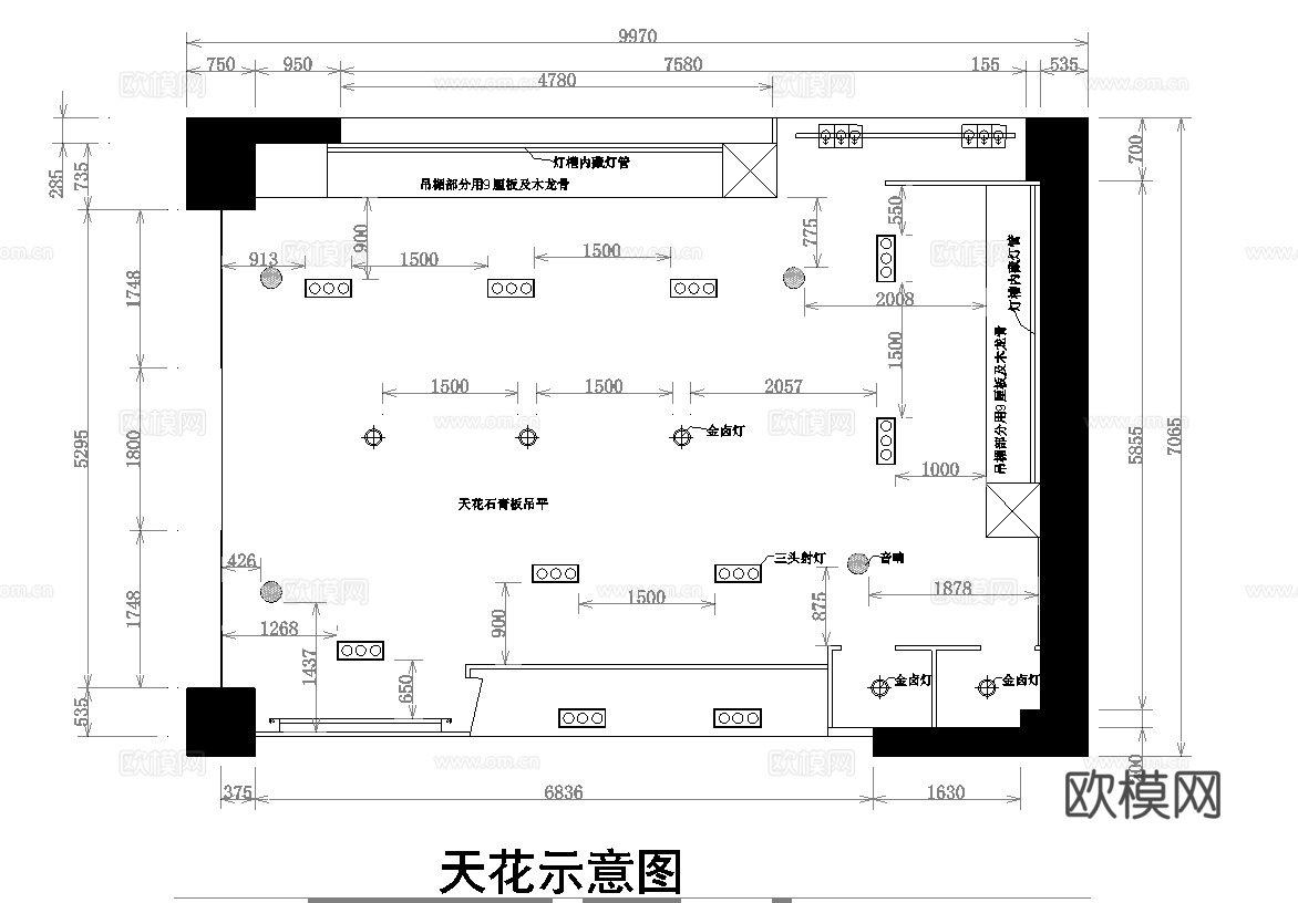 男装女装服装店专卖店 最新全套施工图设计cad施工图