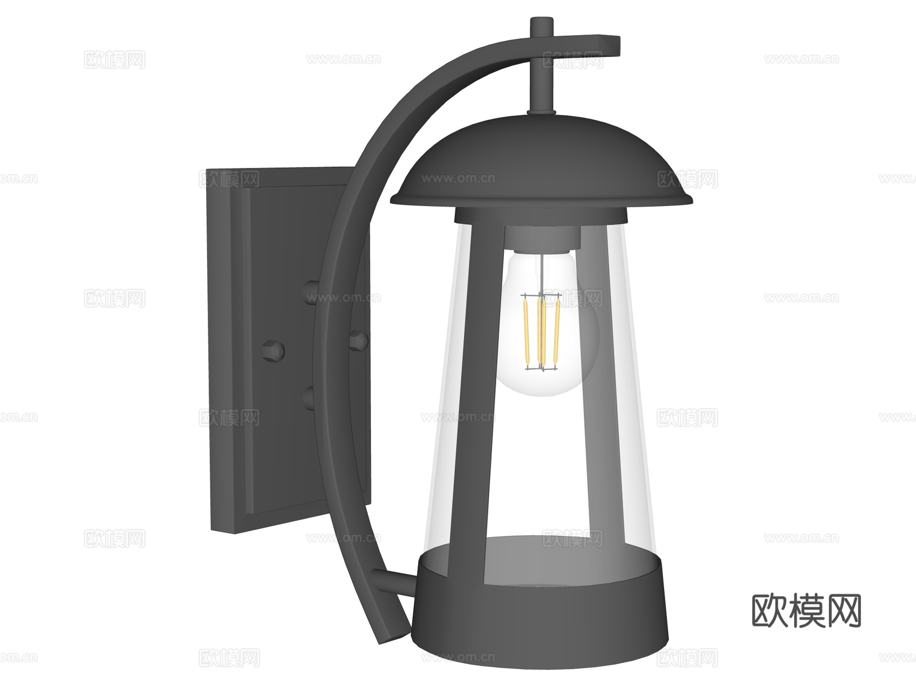 壁灯 装饰壁灯 金属壁灯 户外壁灯su模型