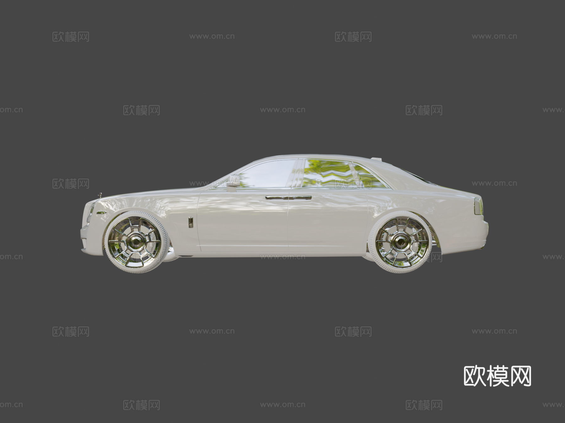 劳斯莱斯古思特3d模型下载（渲染图6）