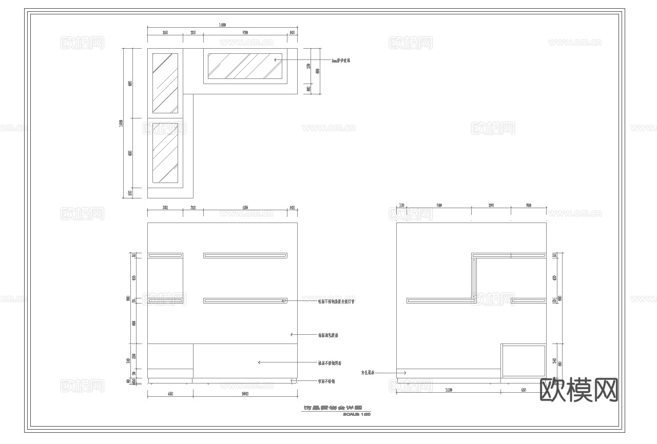 男装女装服装店专卖店 最新全套施工图设计cad施工图