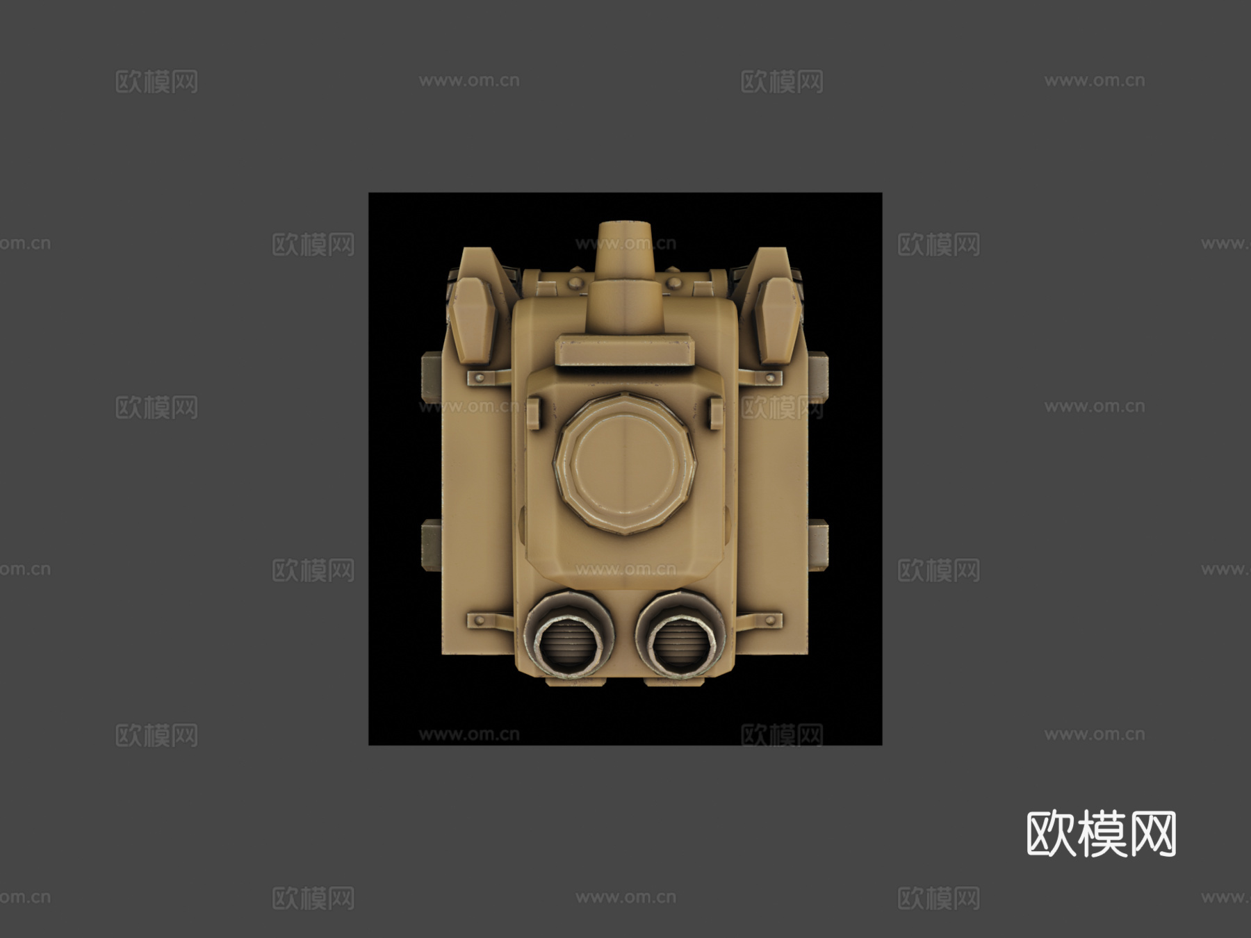 合金弹头  叛军坦克3d模型下载（渲染图6）