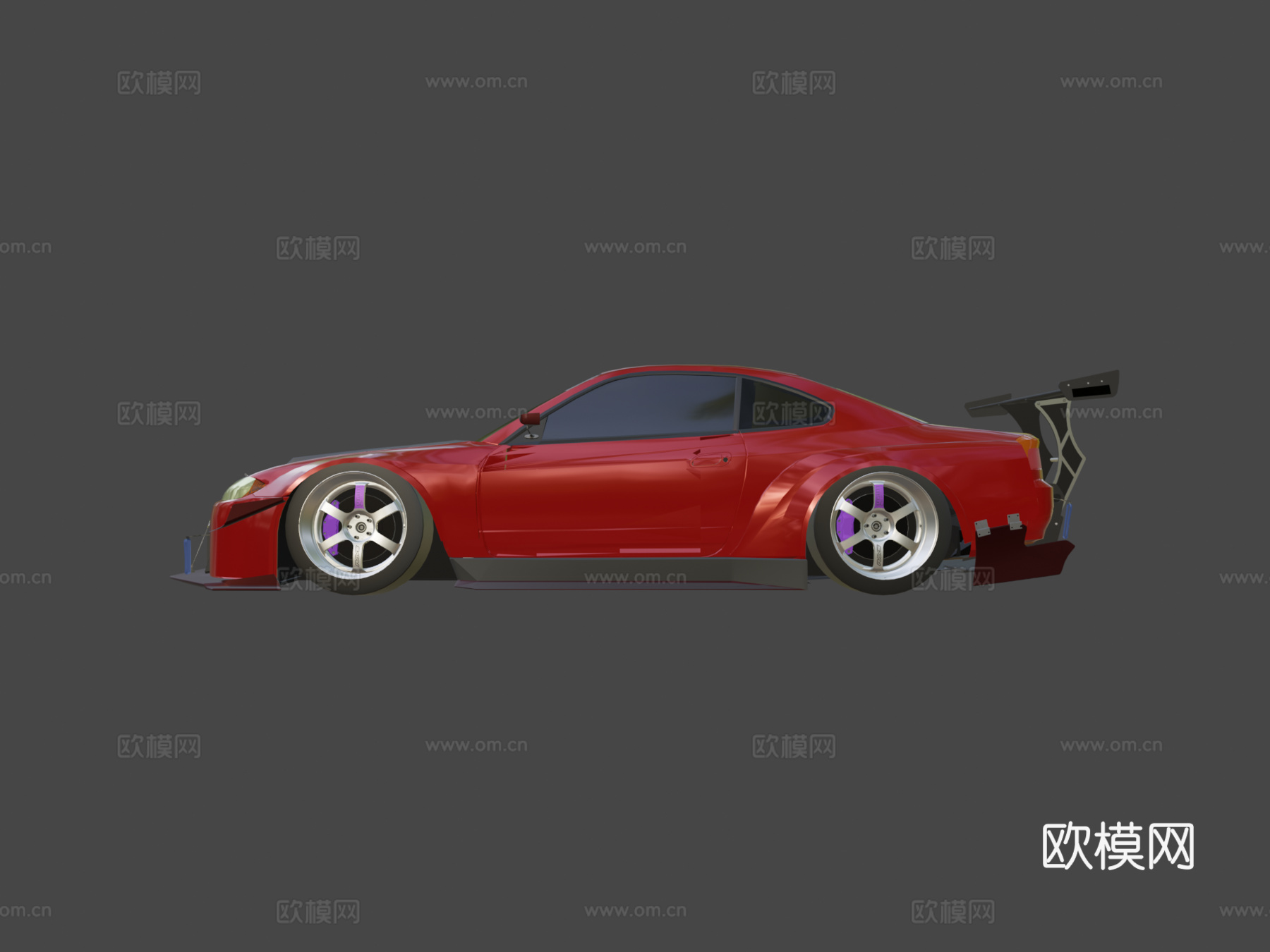 日产Silvia S15定制版3d模型下载（渲染图6）