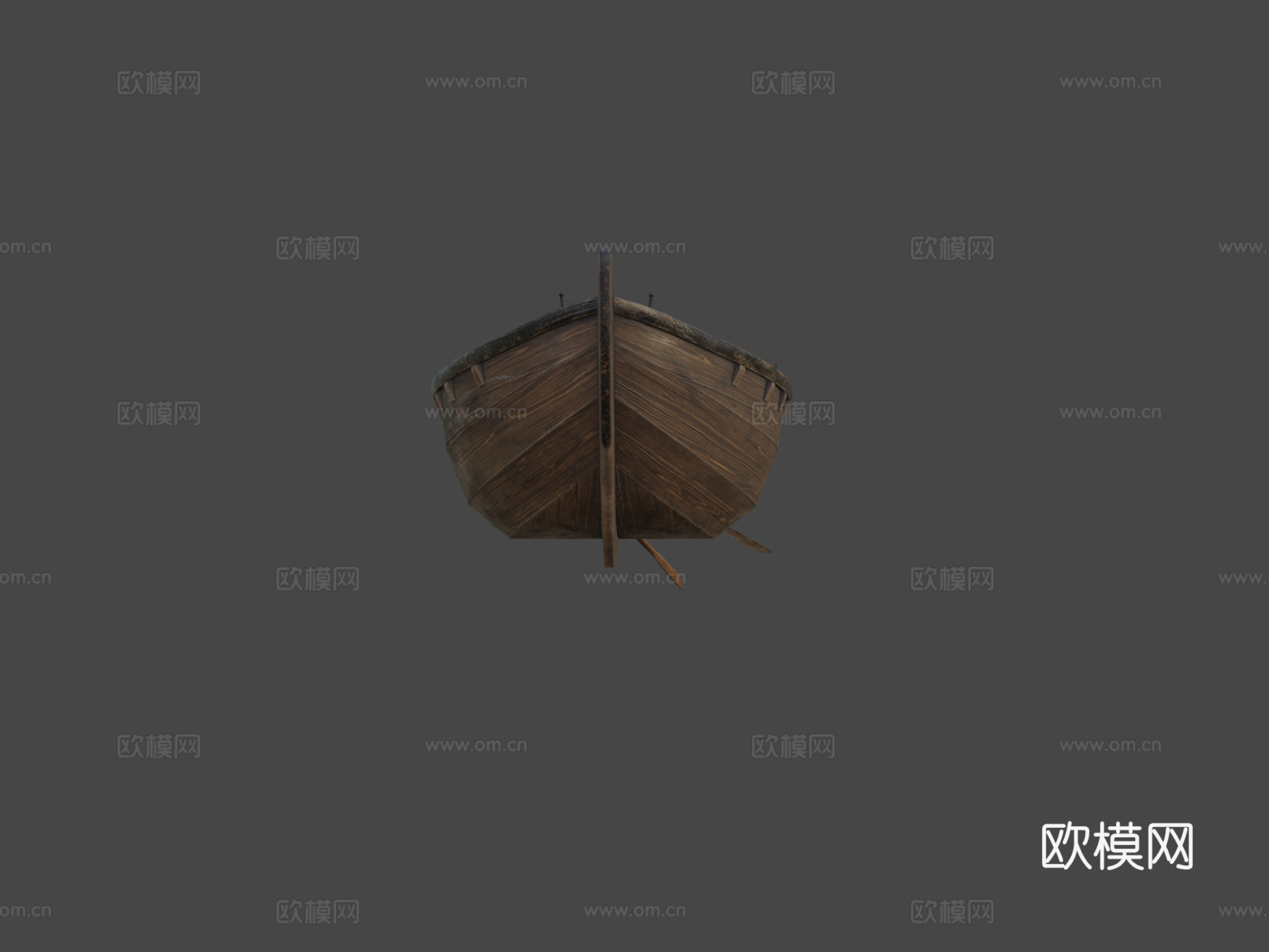木质划艇库布特  十九世纪3d模型下载（渲染图5）