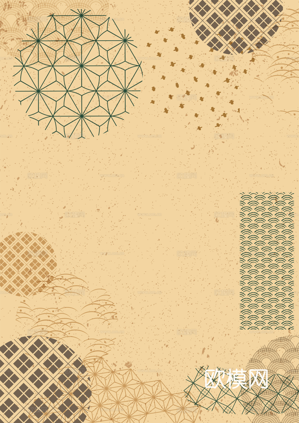 日系和风图案纹理肌理10