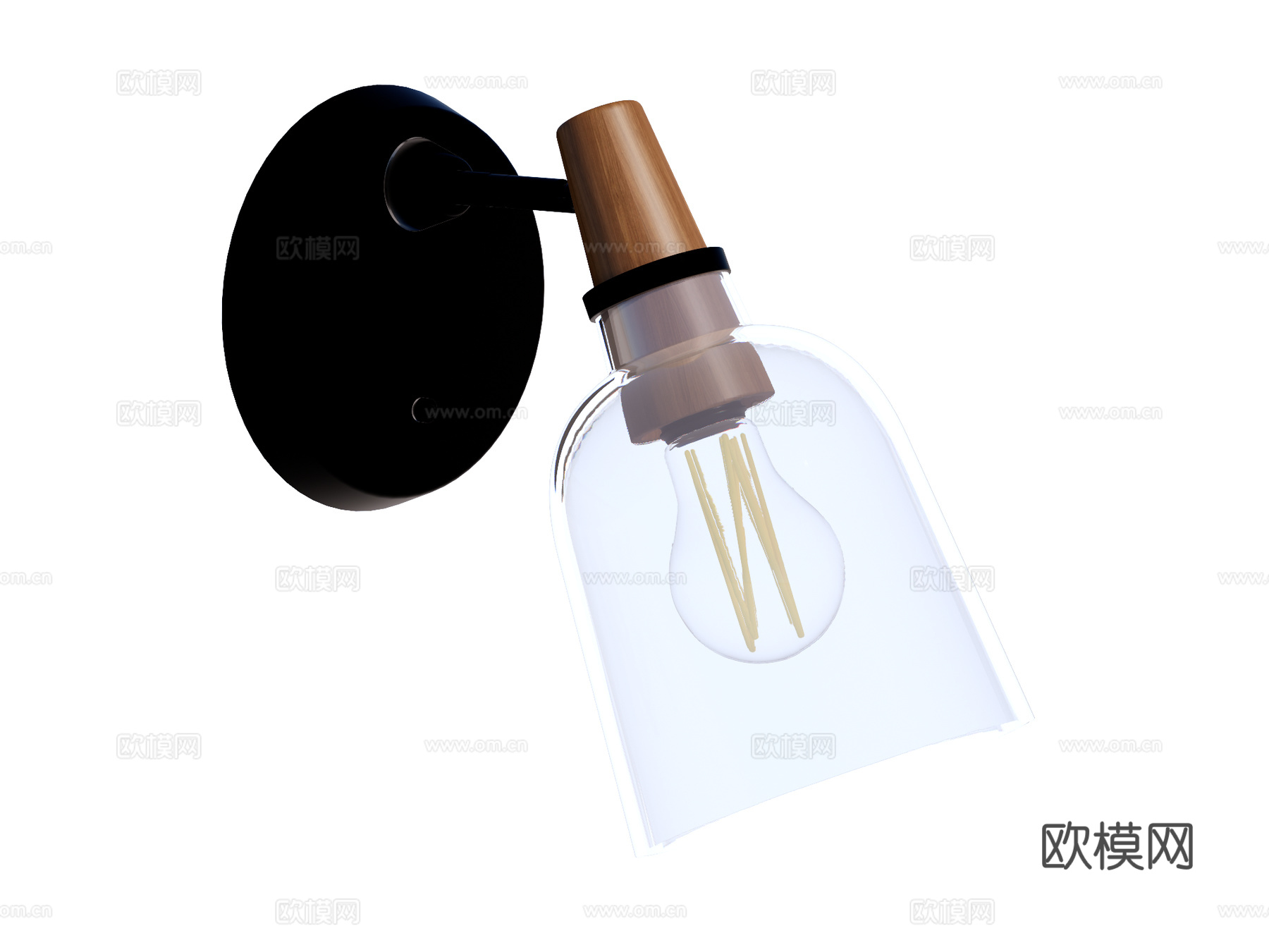 壁灯 装饰壁灯 金属壁灯 玻璃壁灯su模型