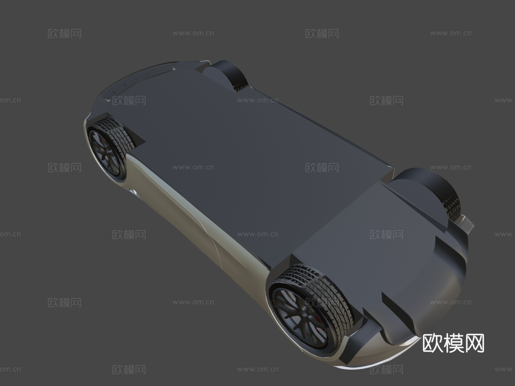 特斯拉跑车  20美元3d模型下载（渲染图7）