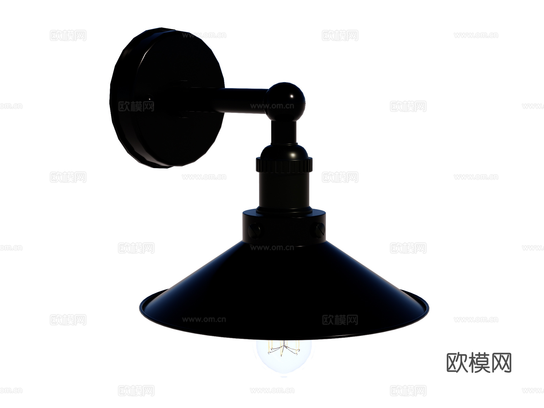 壁灯 装饰壁灯 金属壁灯 户外壁灯su模型