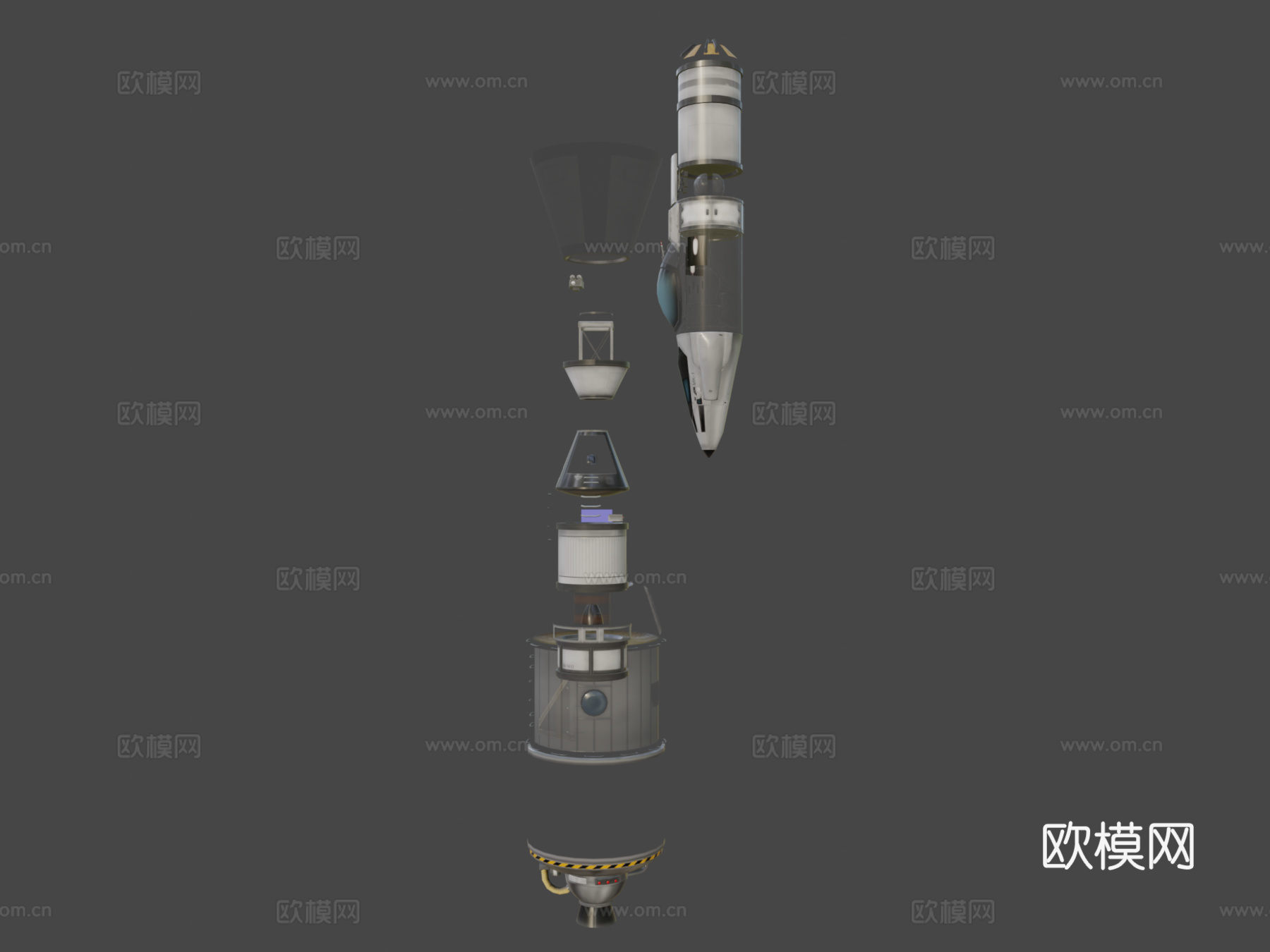 坎巴拉太空计划  原始轨道站综合体3d模型下载（渲染图7）