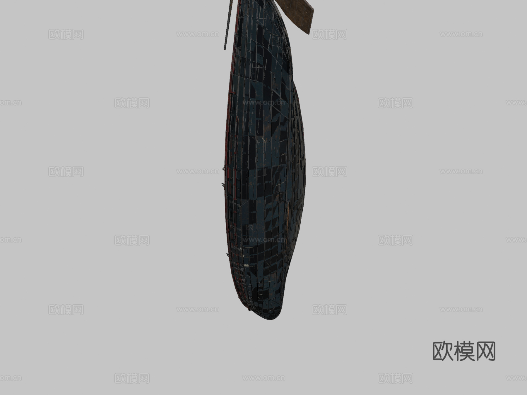 甲壳虫捕鲸船  19世纪  楠塔基特3d模型下载（渲染图2）