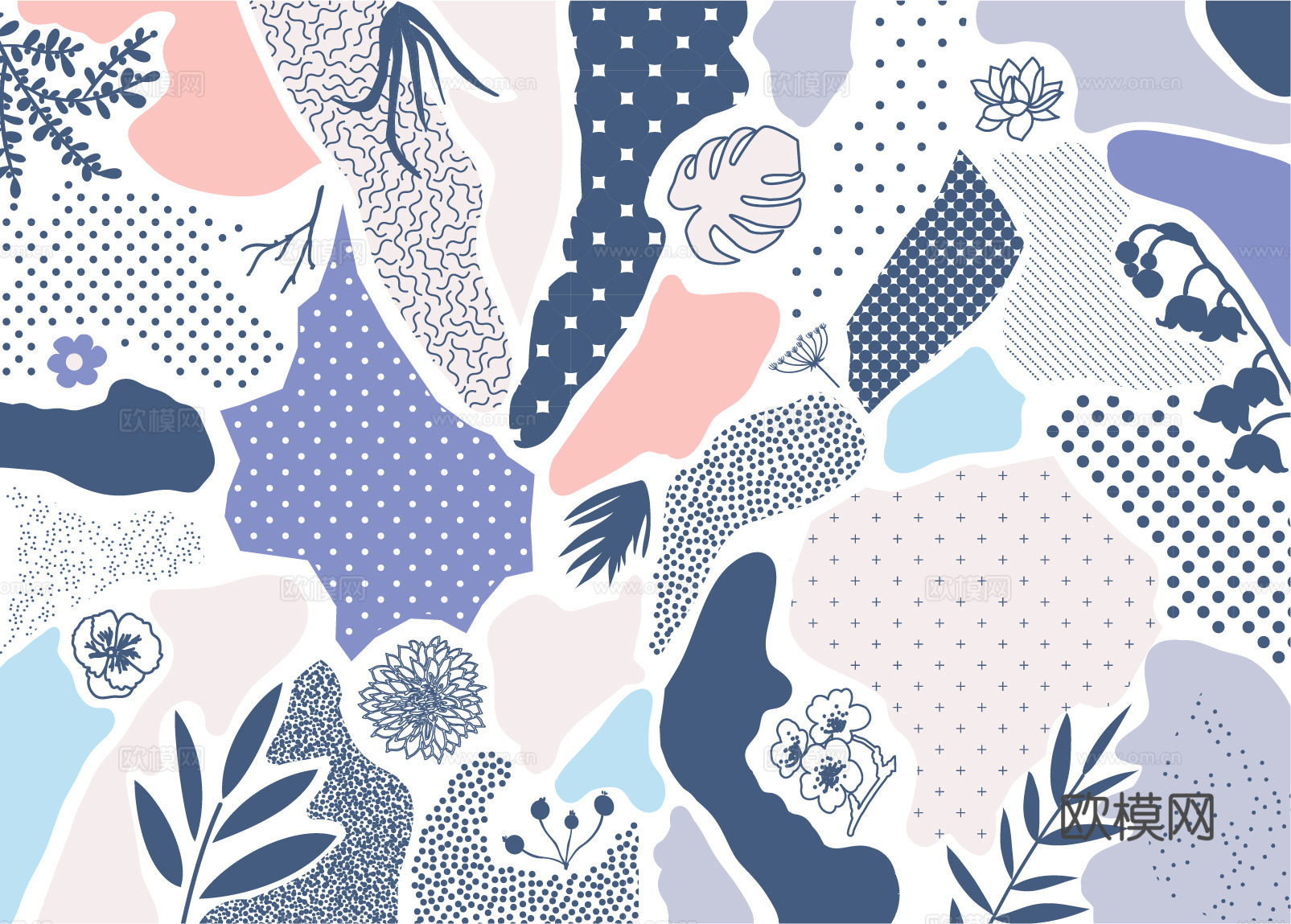 复古民族风花纹图案纹理19